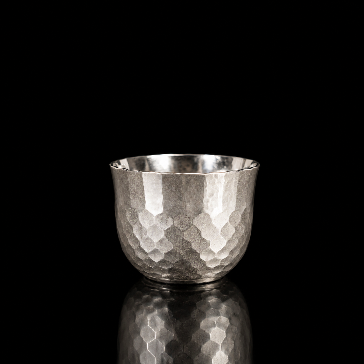 Silver Sake Cup / Transforming Turtle Shell