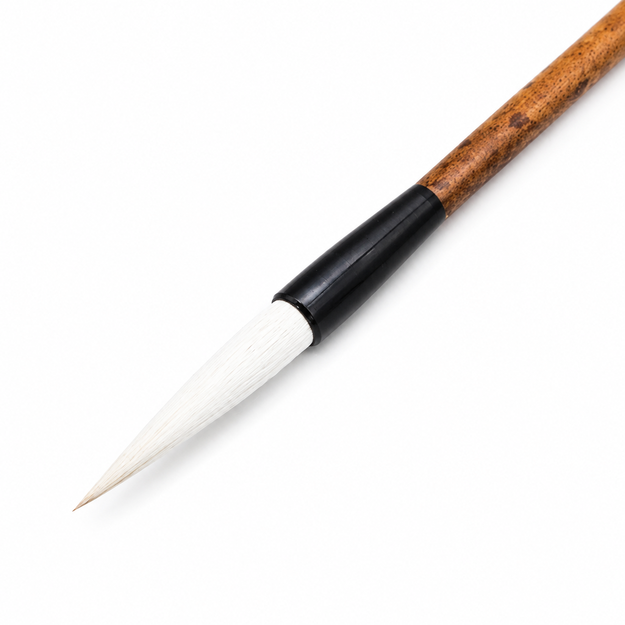 Calligraphy Brush / Mixed Hair / Red Horse Tail / Daruma Shaft / No.4