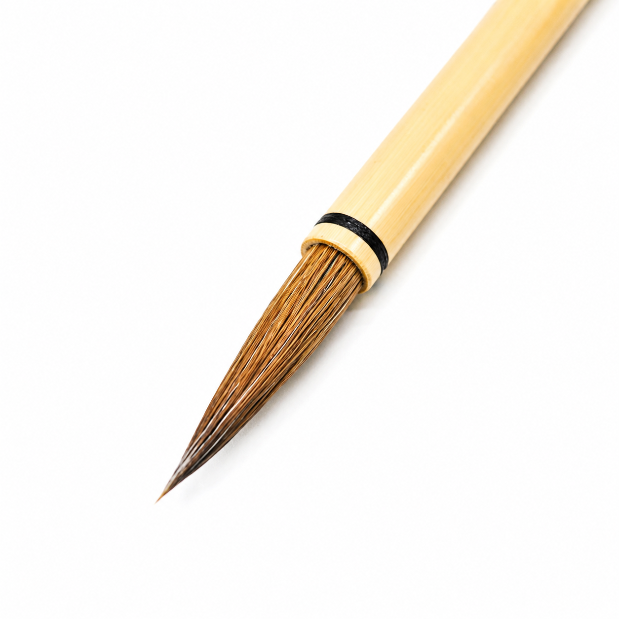 Calligraphy Brush / Mixed Hair / Weasel Core / Thread-wrapped Shaft / No.4