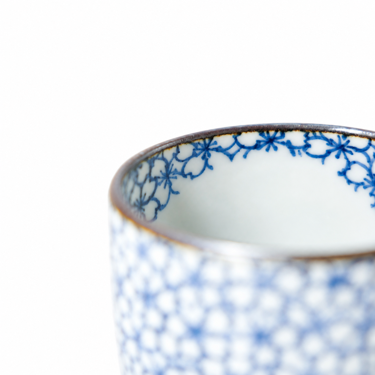 Kyoto Teetasse / blaue Kirschblüte