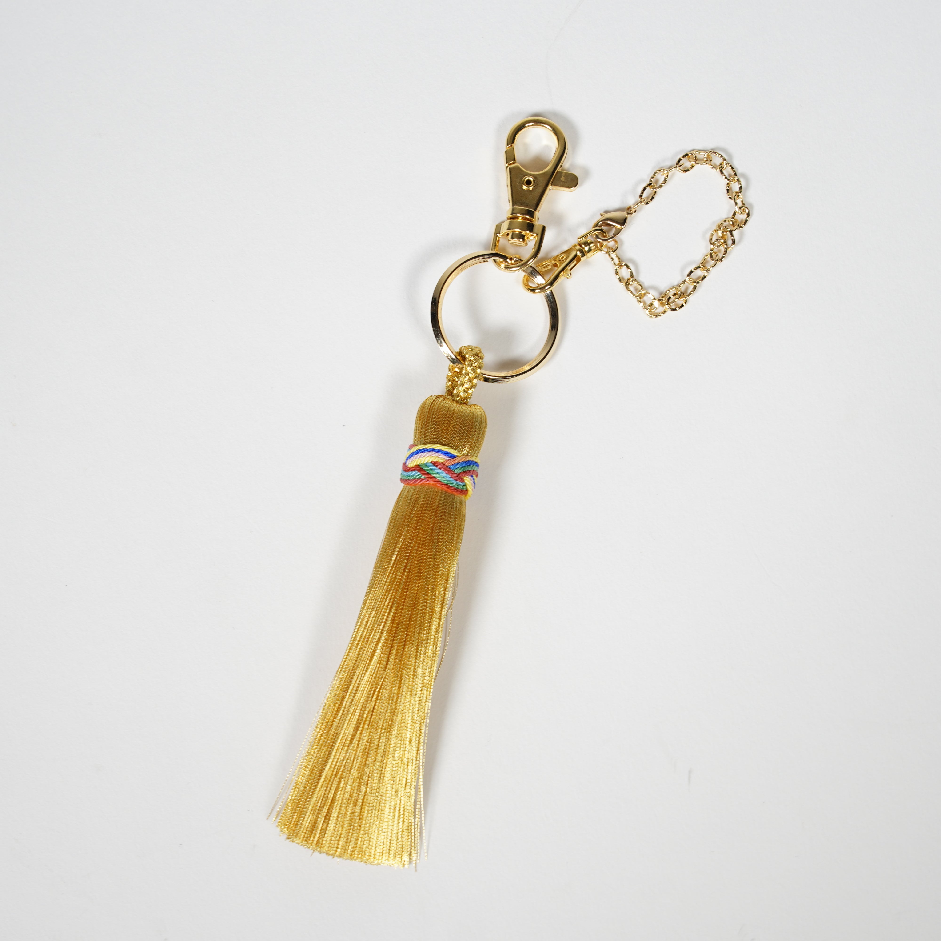Protection Tassel Charm / Metallic Thread / Ward off Evil / Large