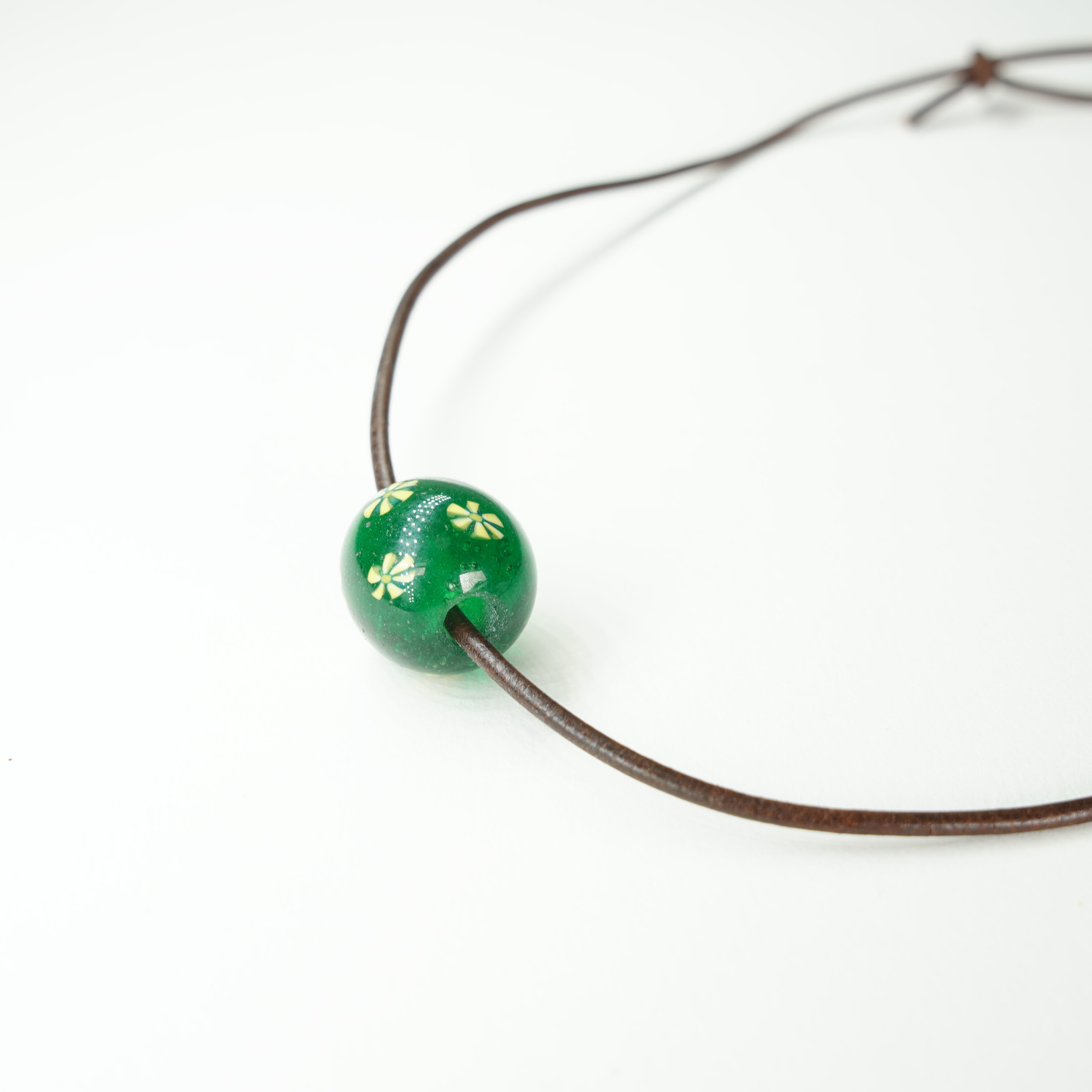 Glasperlen Neckalce / Jade