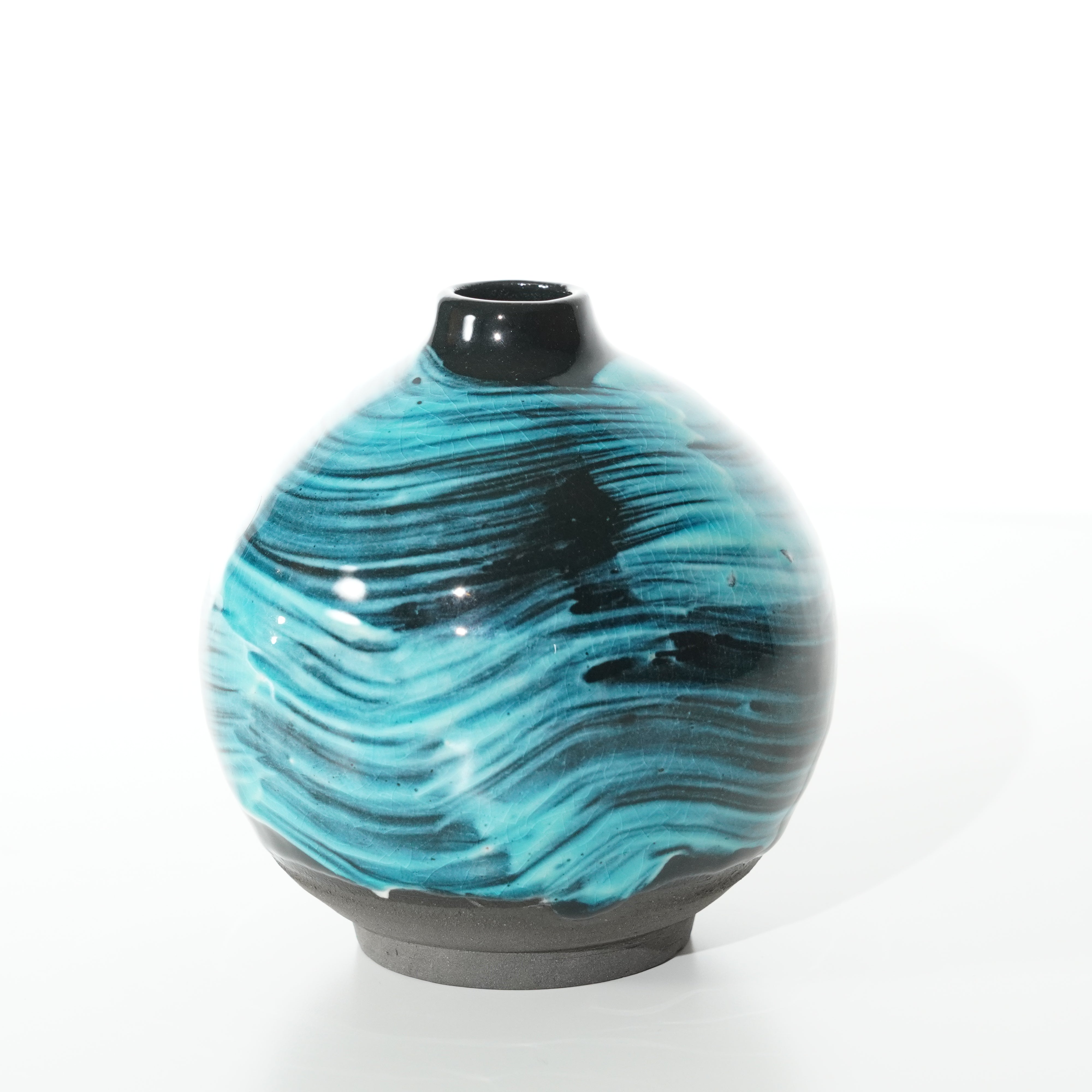 Single-Flower Vase / Blue Glaze / No.3