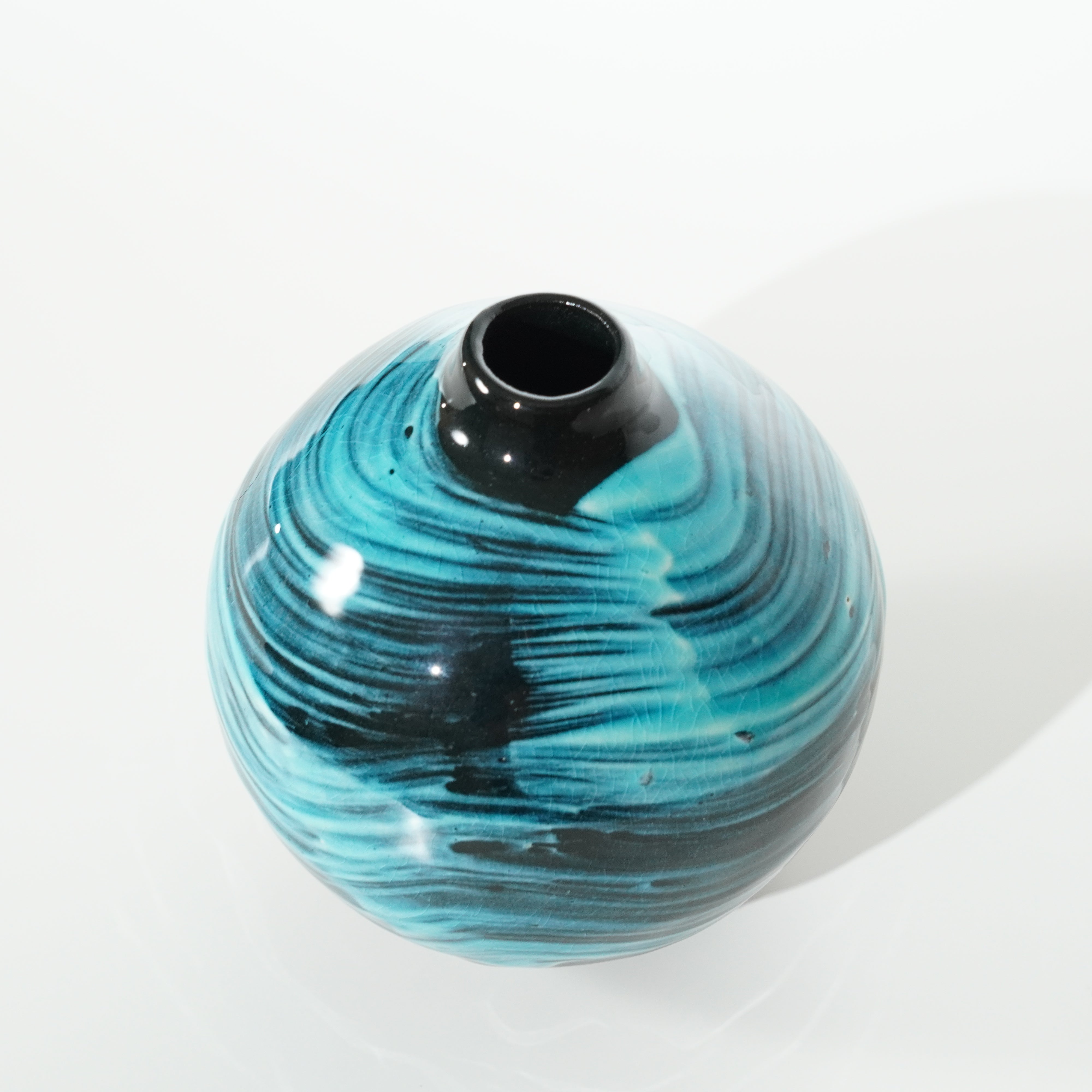 Single-Flower Vase / Blue Glaze / No.3