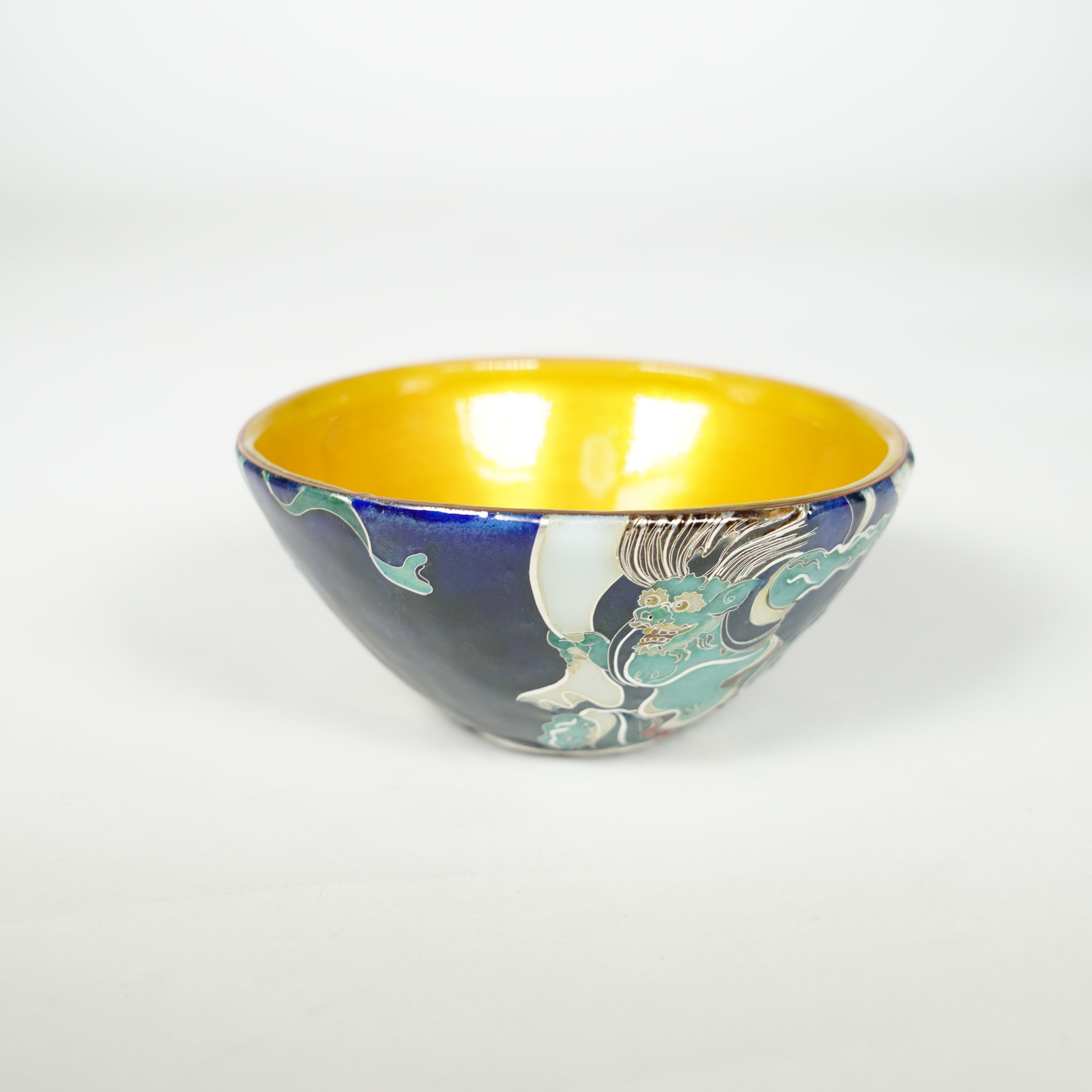 Kyoto Cloisonne / Guinomi / Wind God and Thunder God