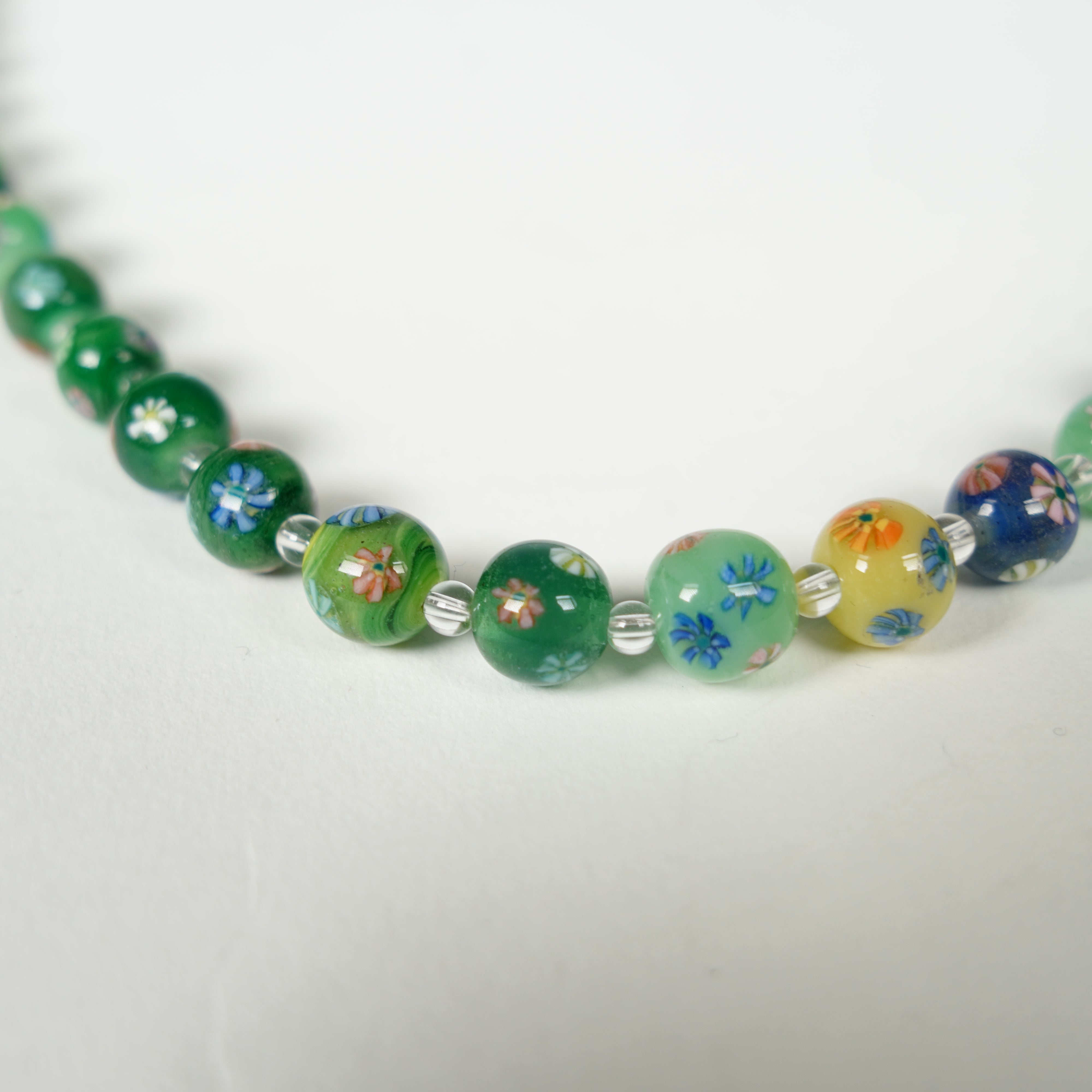 Glasperlen Neckalce / Grün