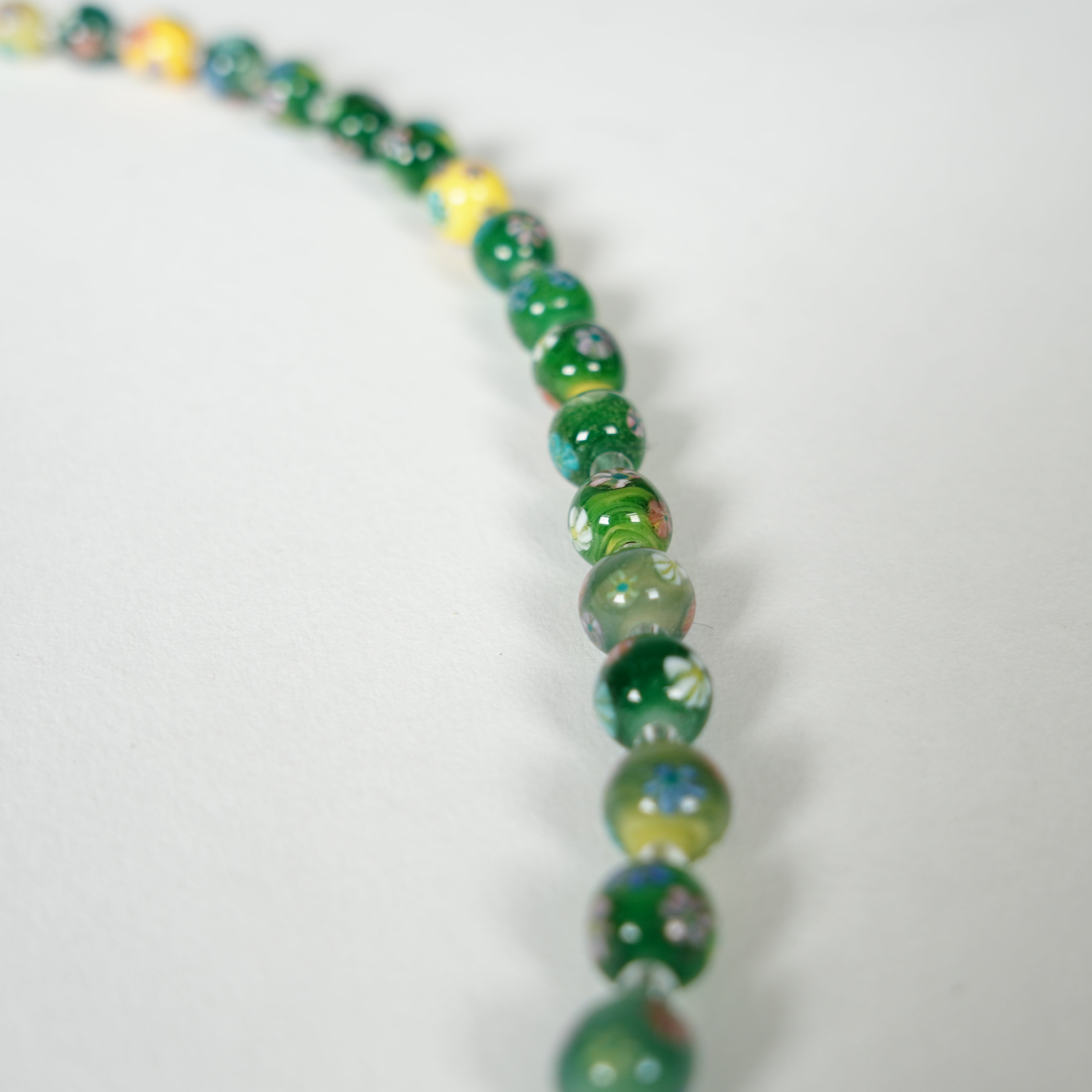 Glasperlen Neckalce / Grün