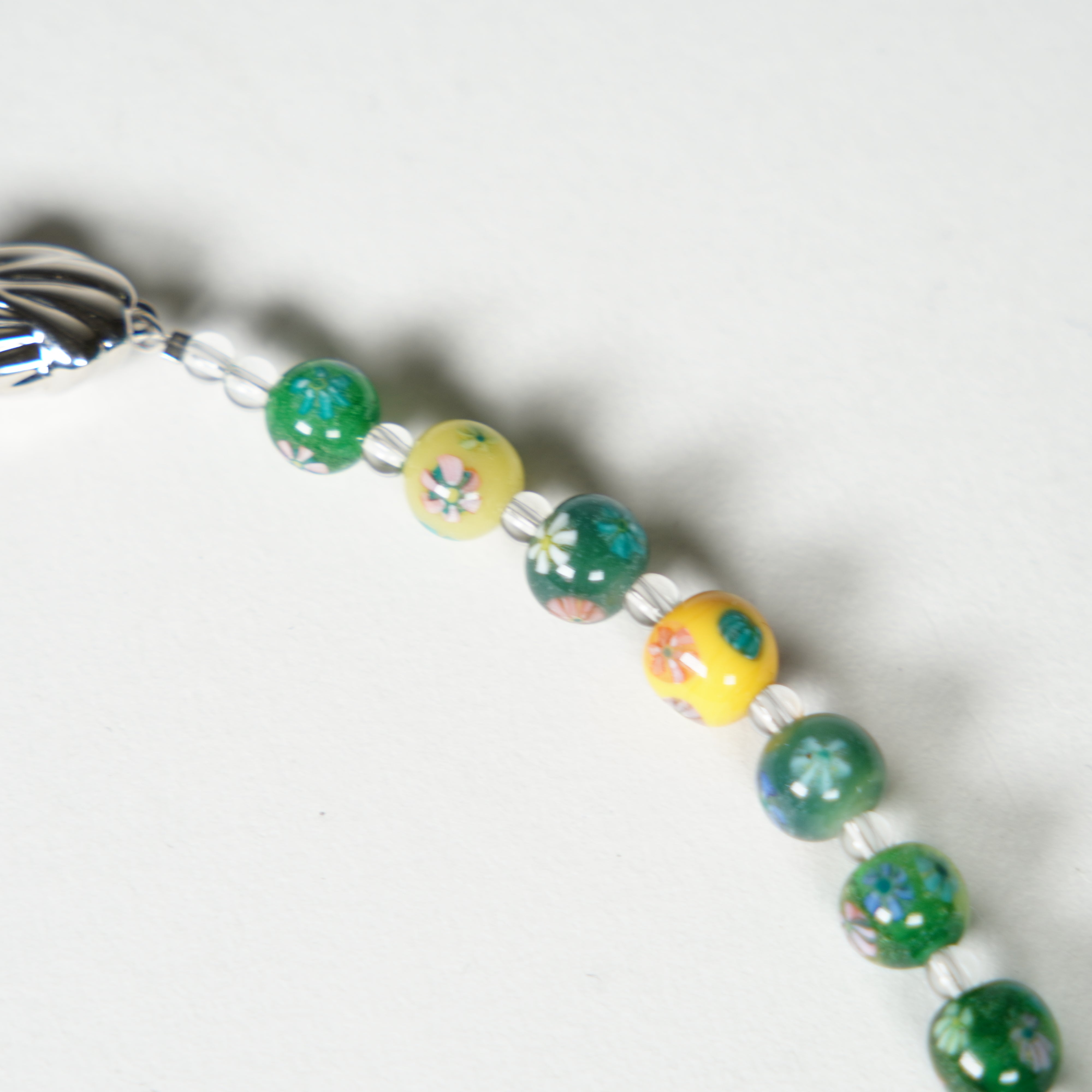 Glasperlen Neckalce / Grün
