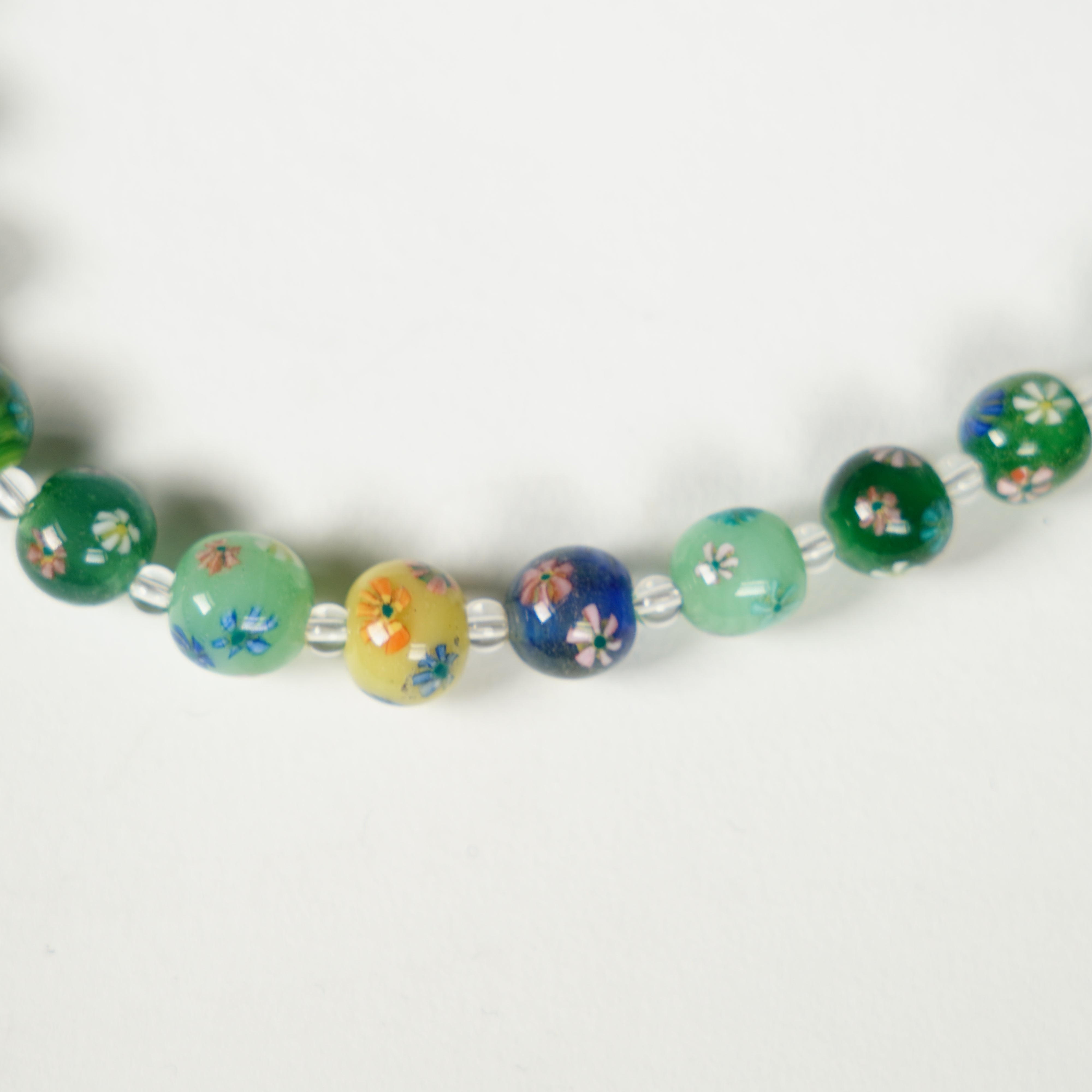 Glasperlen Neckalce / Grün