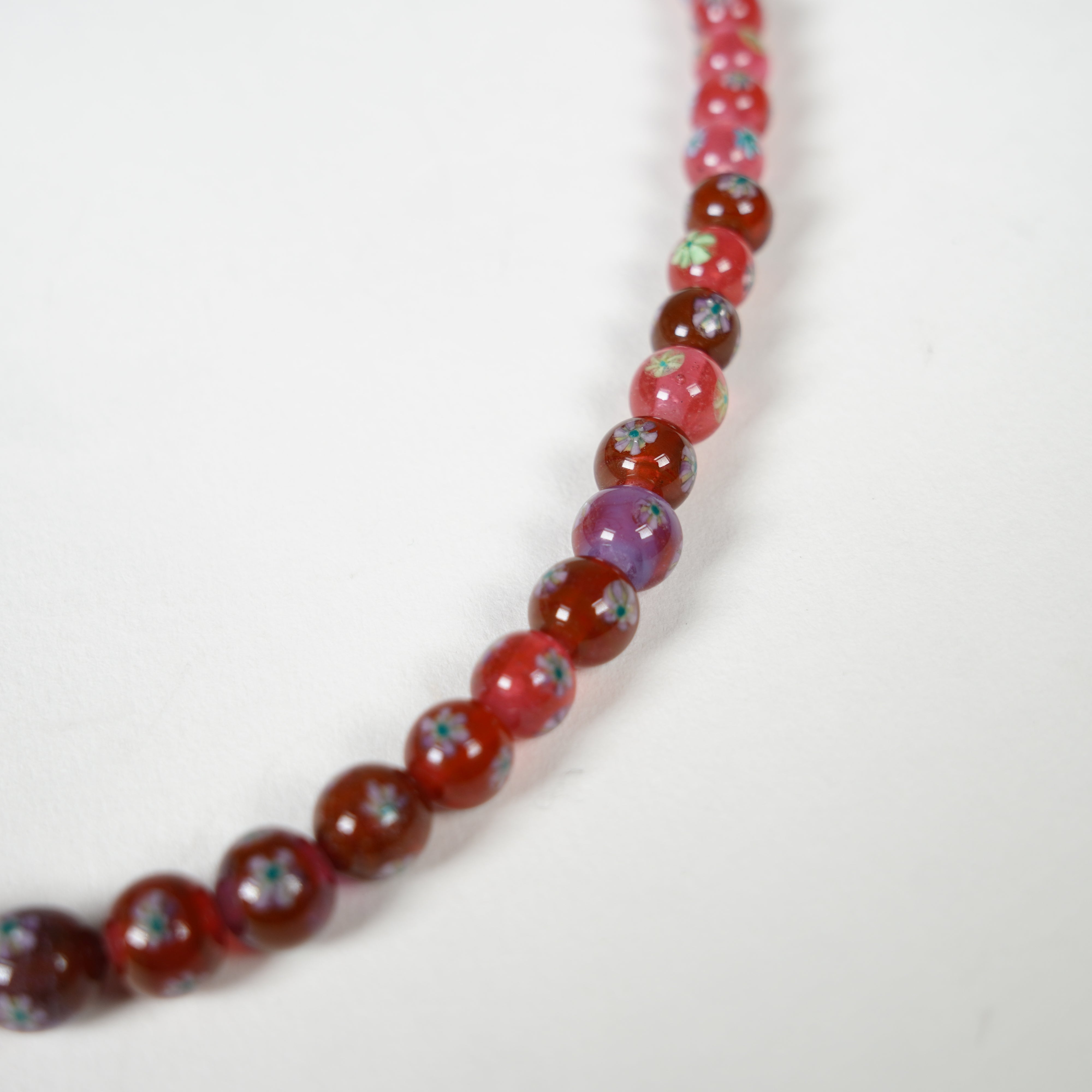 Glasperlen Neckalce / Rot