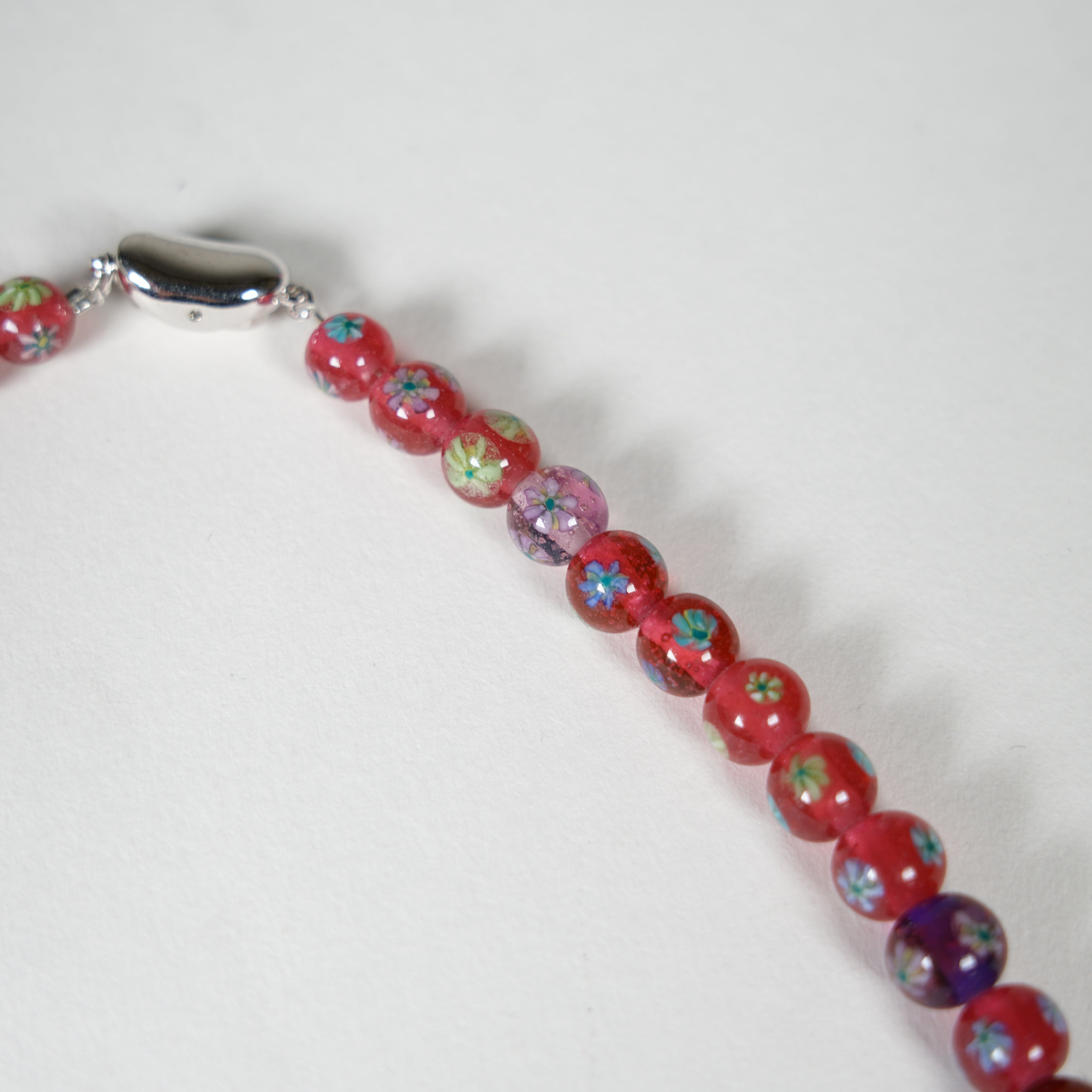 Glasperlen Neckalce / Rot