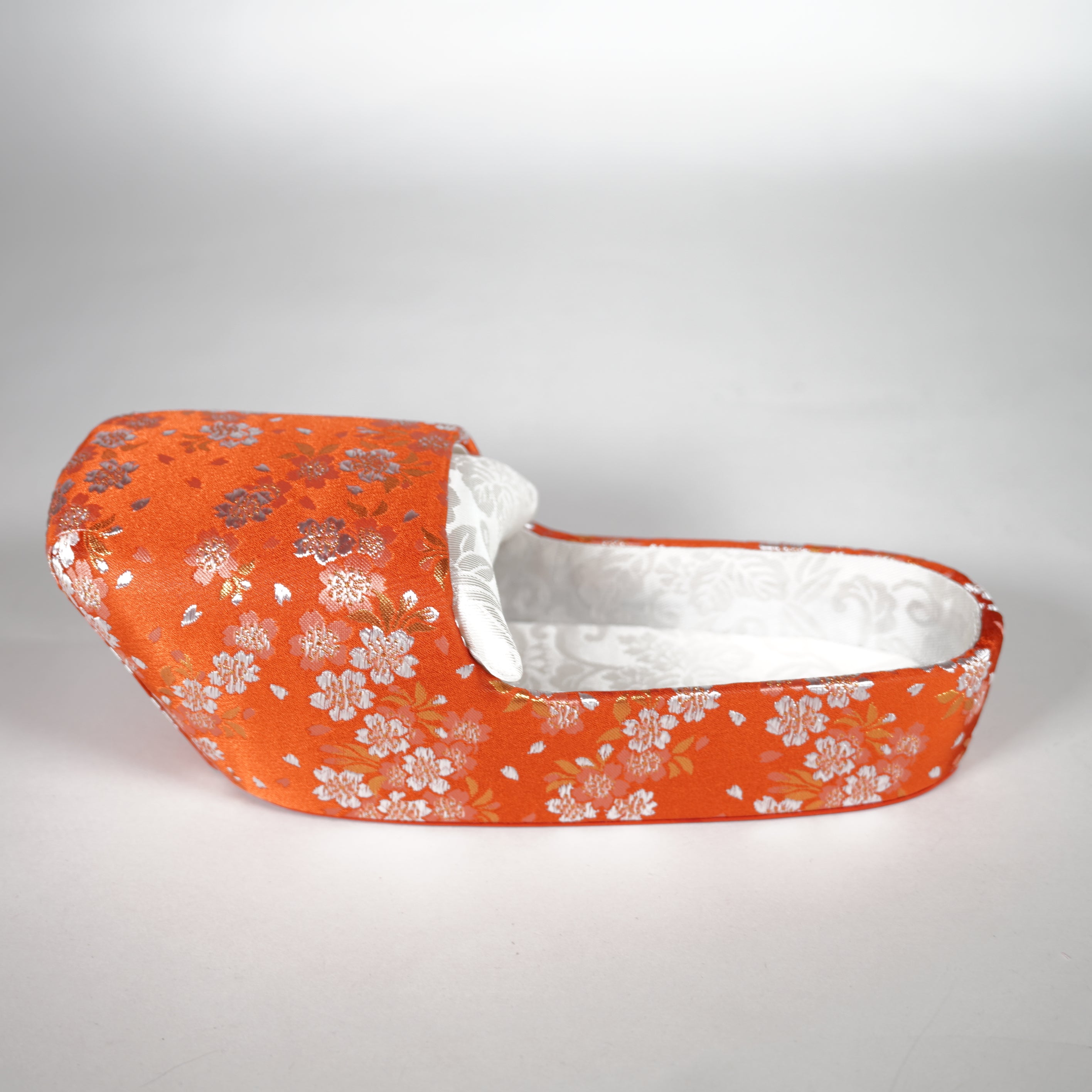 Flache Clogs / Nishijin Textile / Kirschblüte