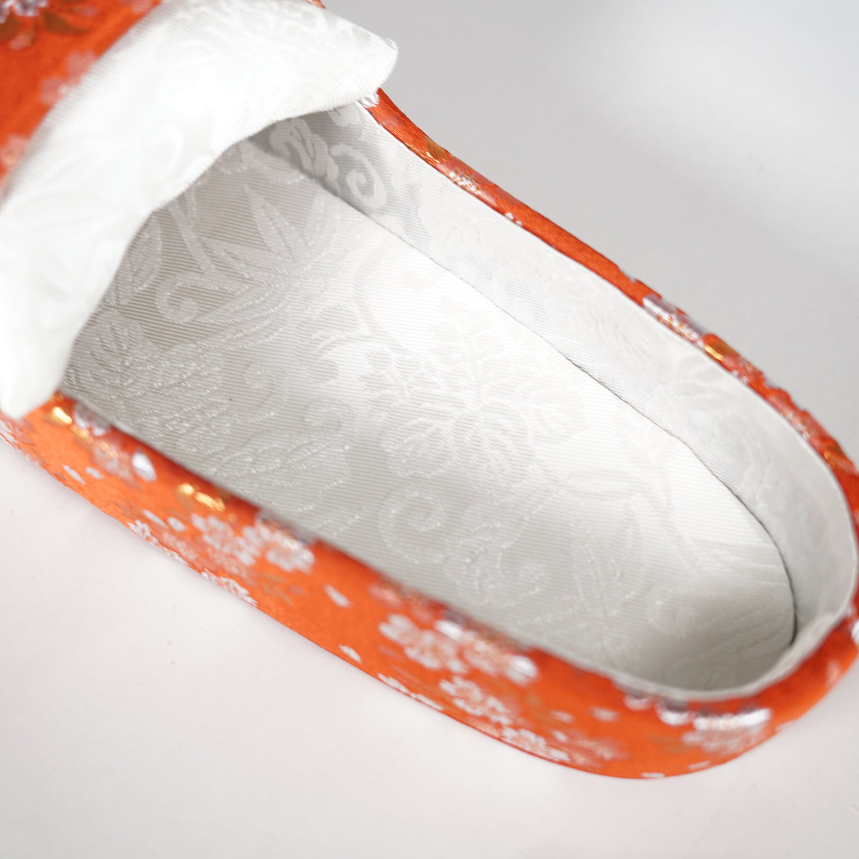 Flache Clogs / Nishijin Textile / Kirschblüte