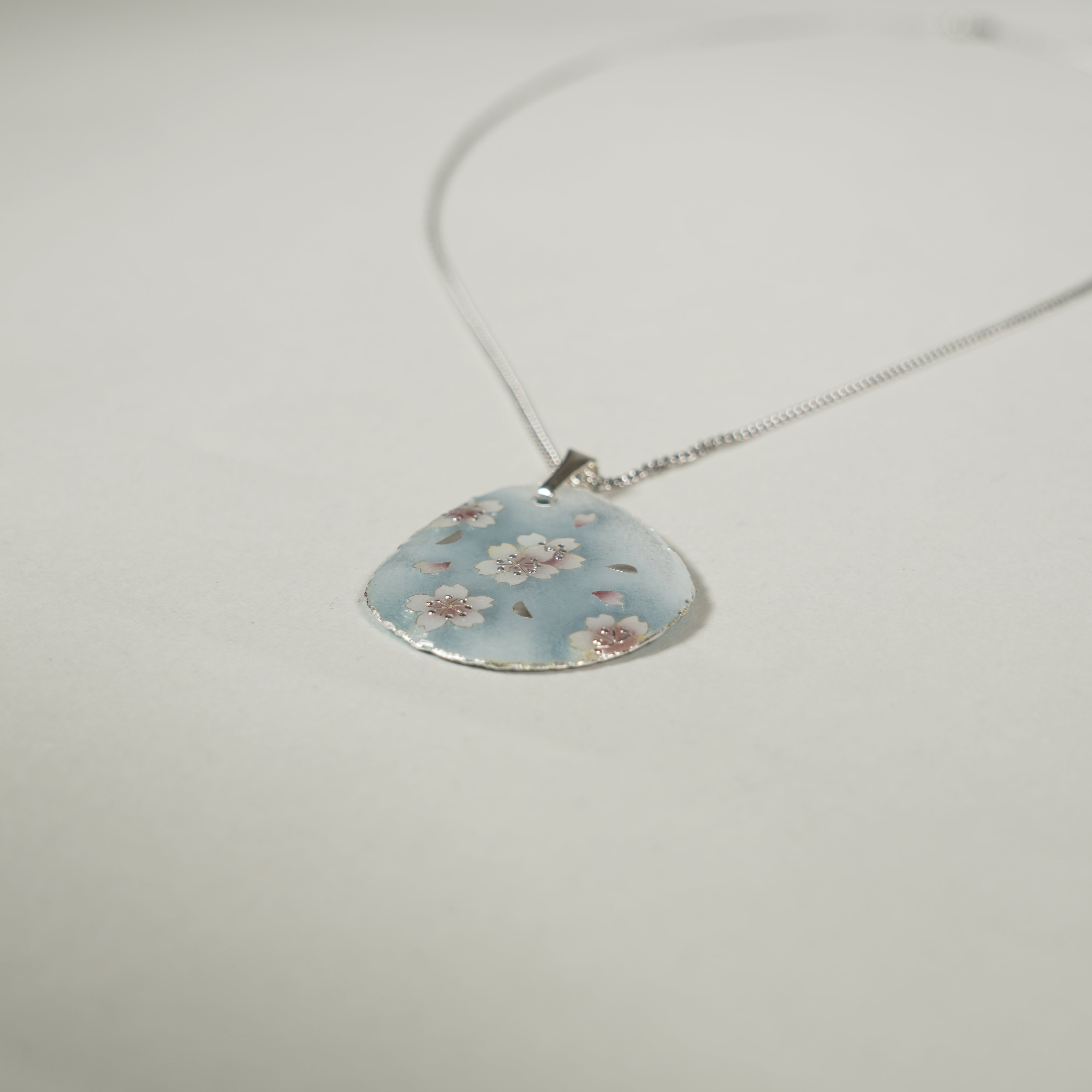 Pendant / Kyoto Cloisonne / Cherry Blossom