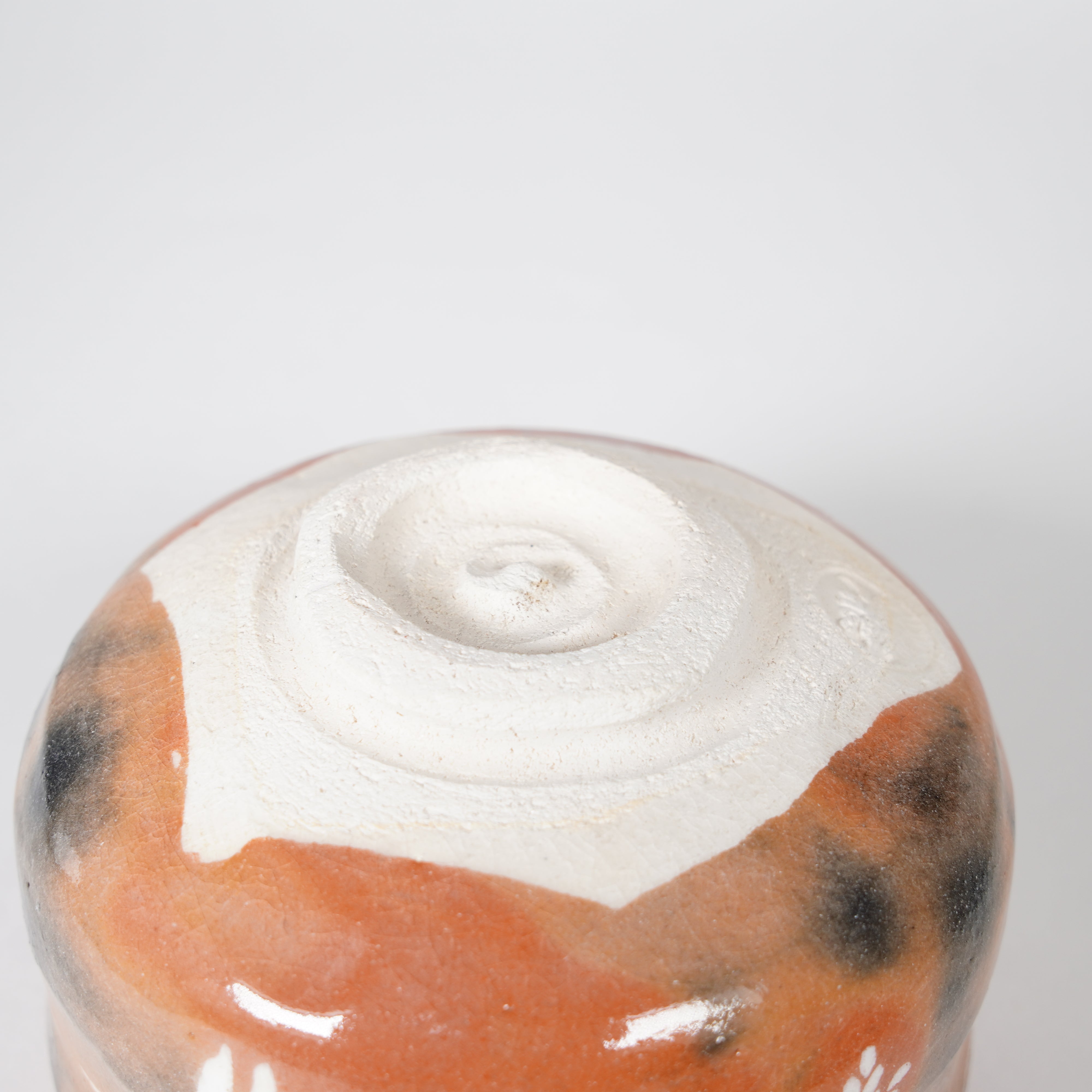 Raku Pottery / Tea Bowl / Ears of Rice