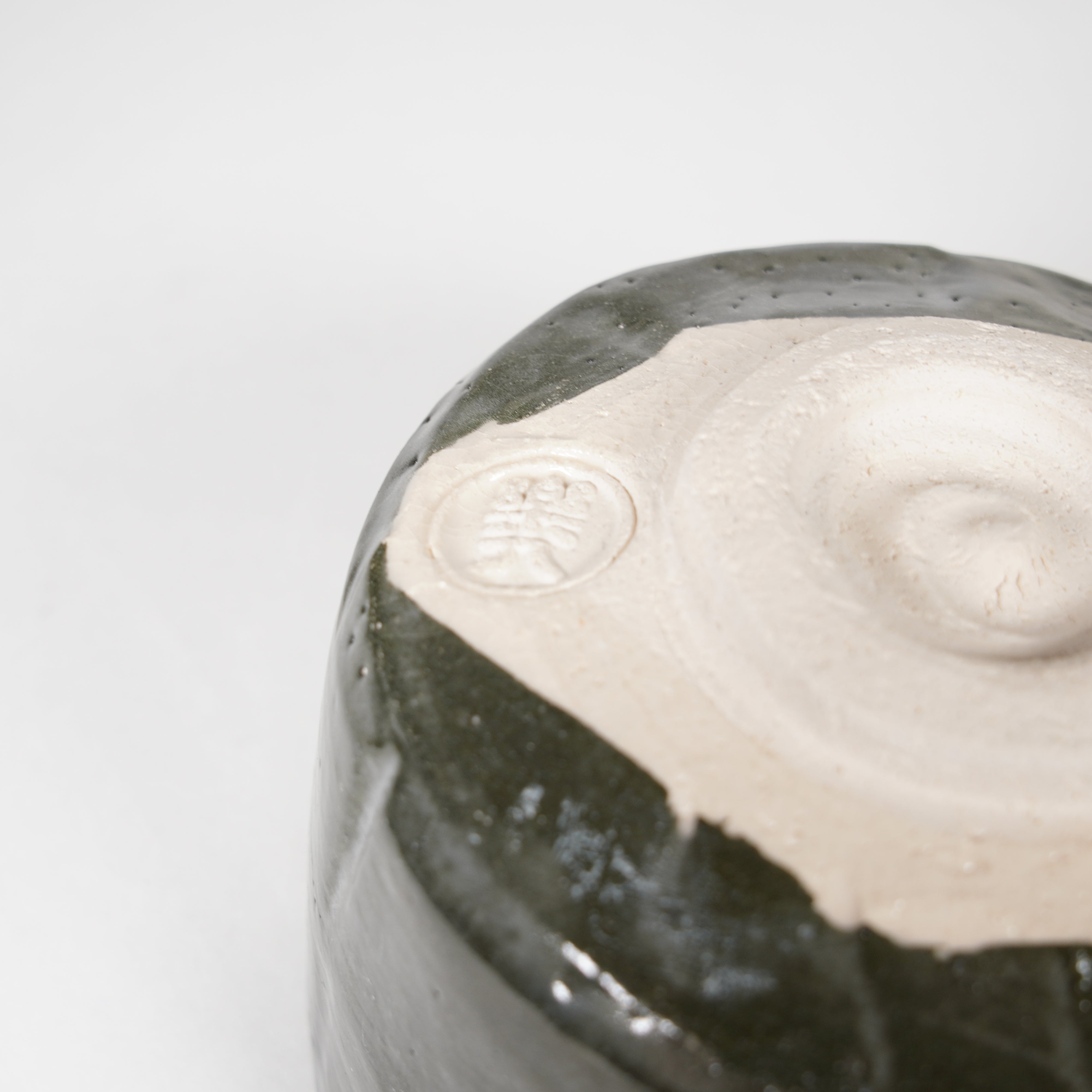 Raku -Keramik / Teeschale / Iris