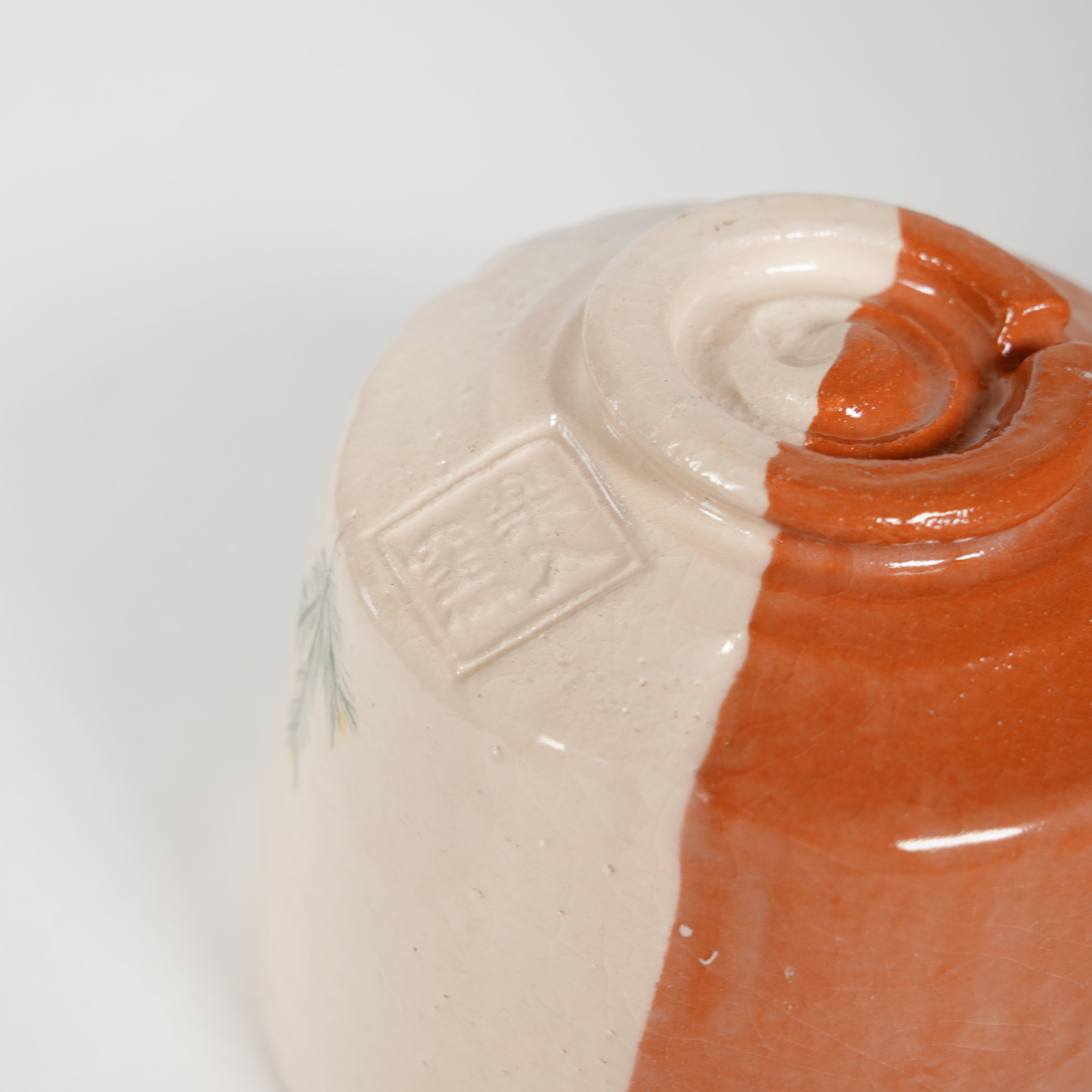 Cerámica raku / tazón / grúa