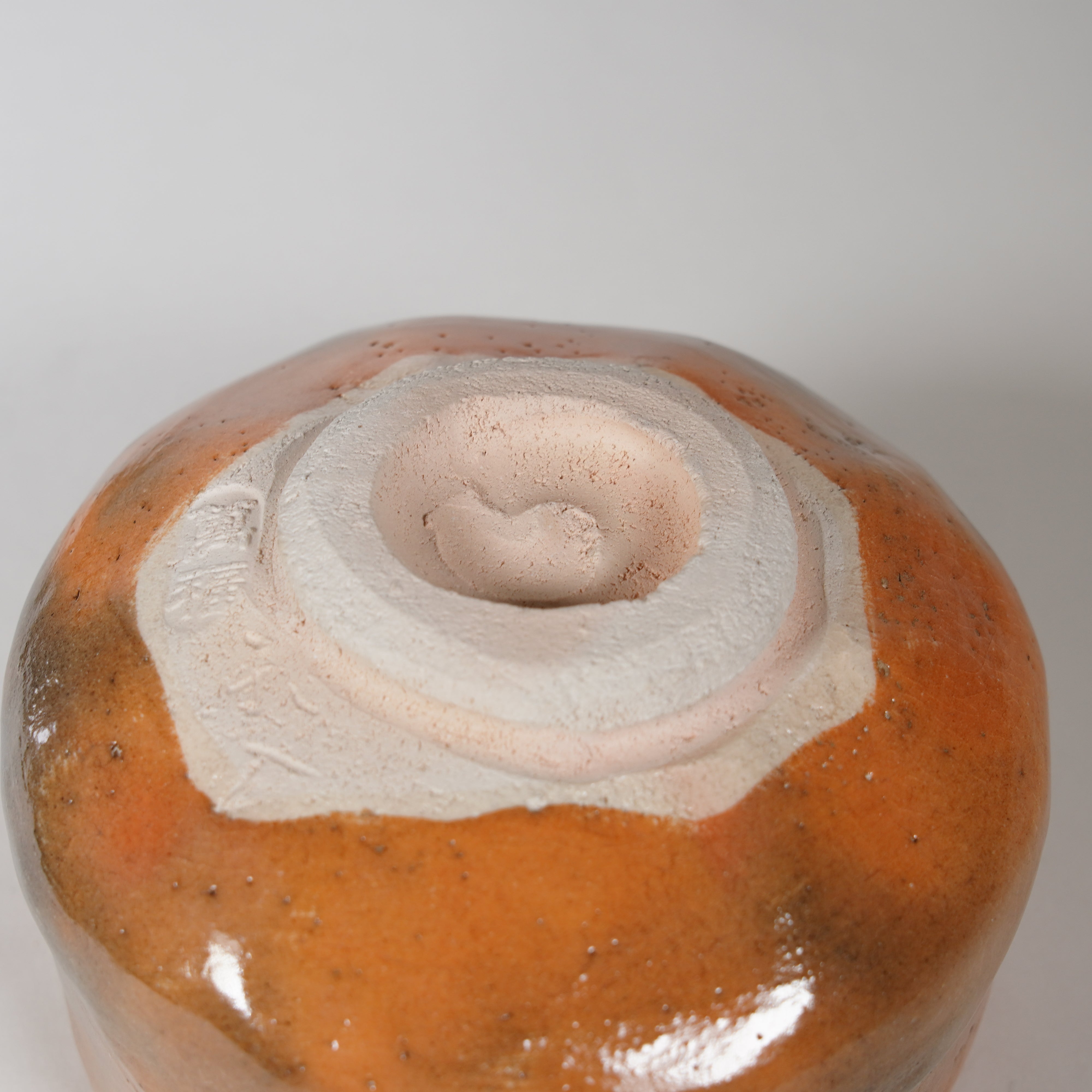 Cerámica raku / tazón de té / arcilla roja 1