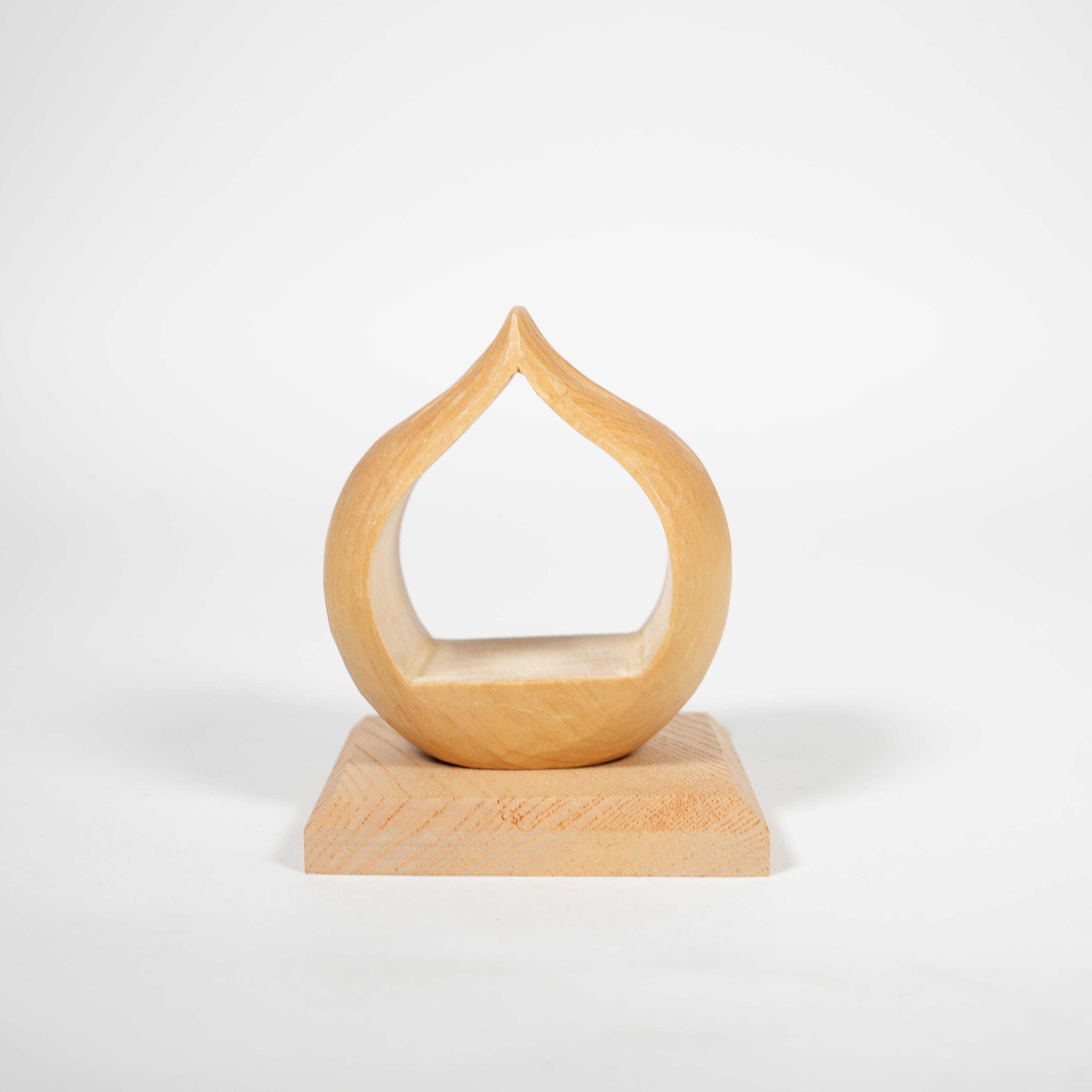 Sculpture en bois / cocoro / petit