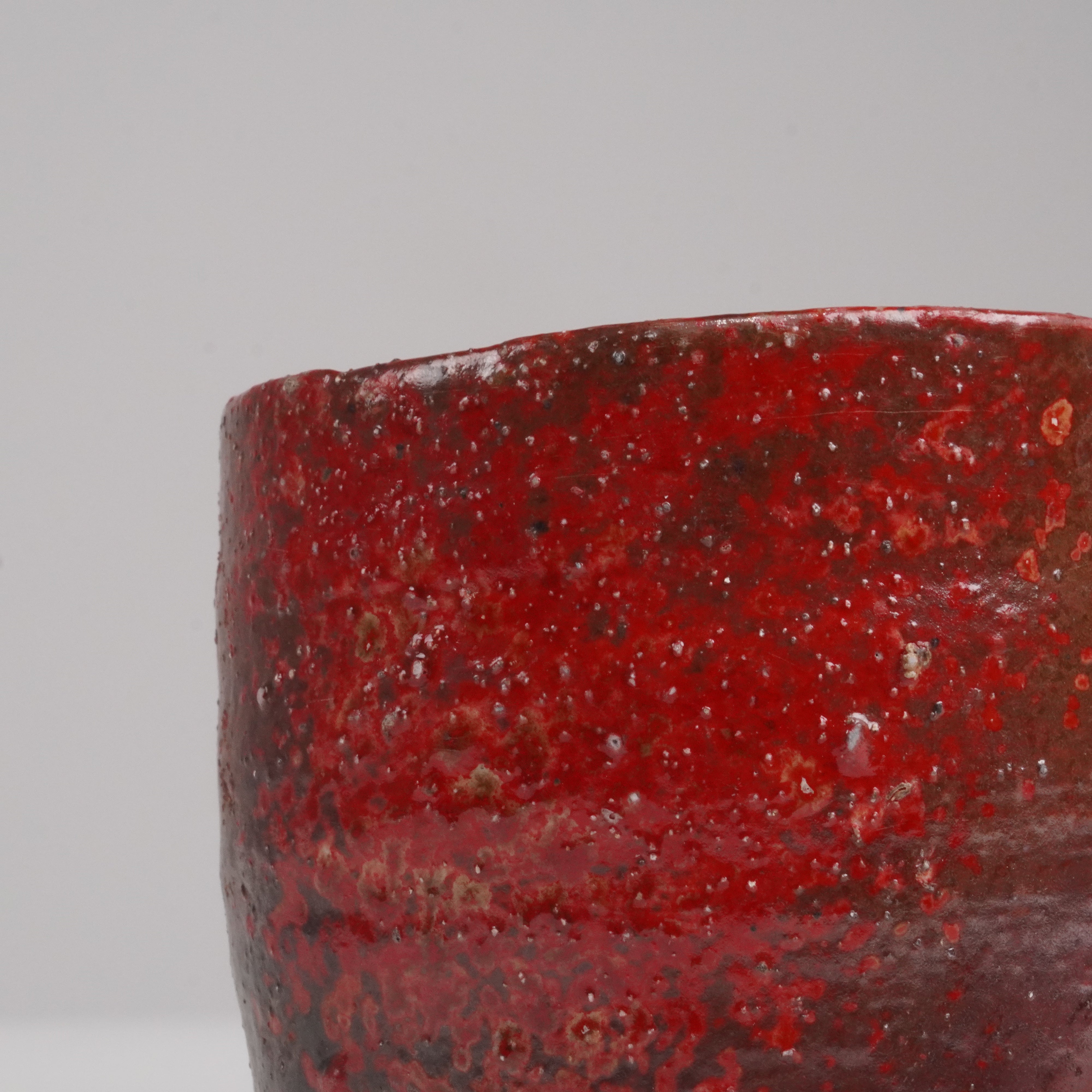 Tea Cup / Tanba Ware / Aka-Tanba Red Glaze