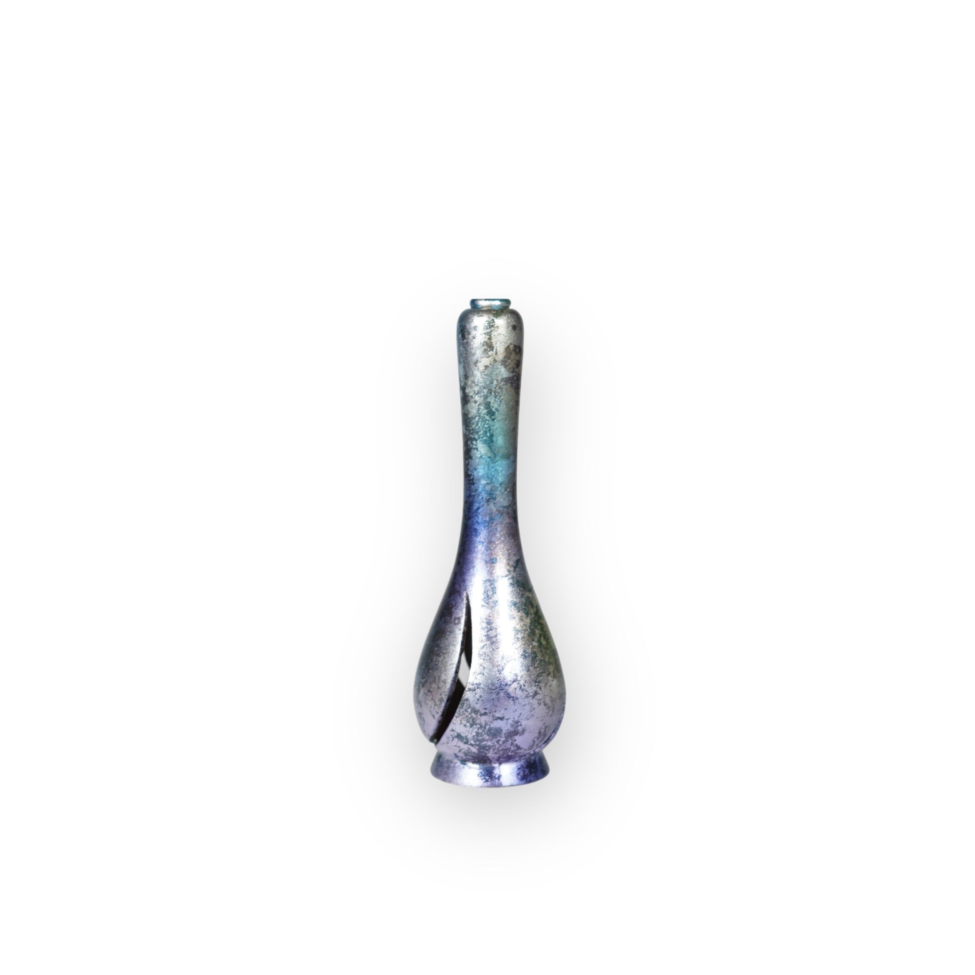 Jarrón de flores de fundición de cera / azul