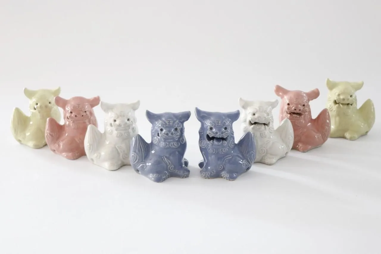 Guardian Lion / Shisa / Miniature / Pastel White