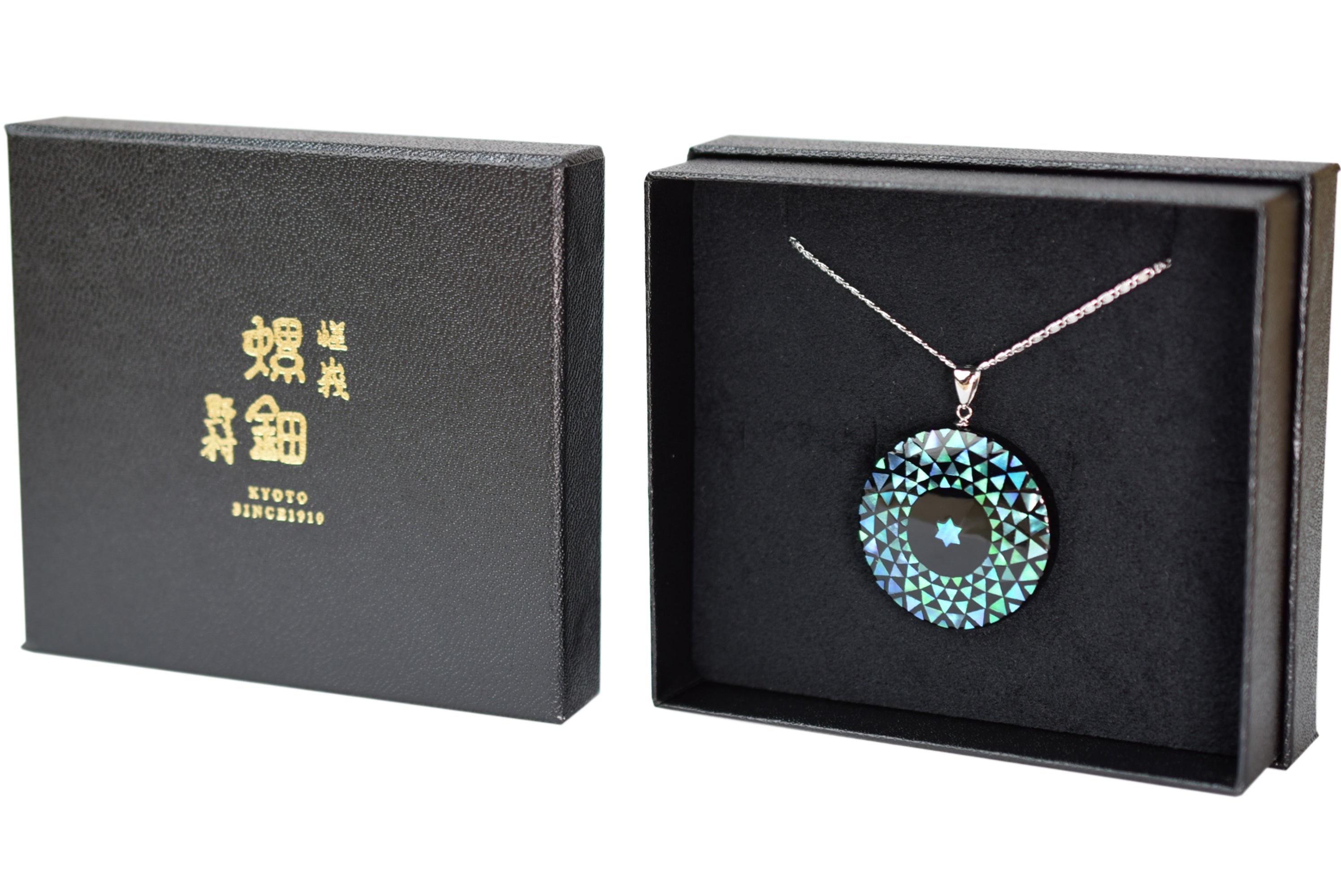 Collana raden / geometria / m verde