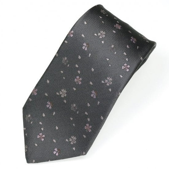 Cravate / blizzard cerise / gris au charbon de bois
