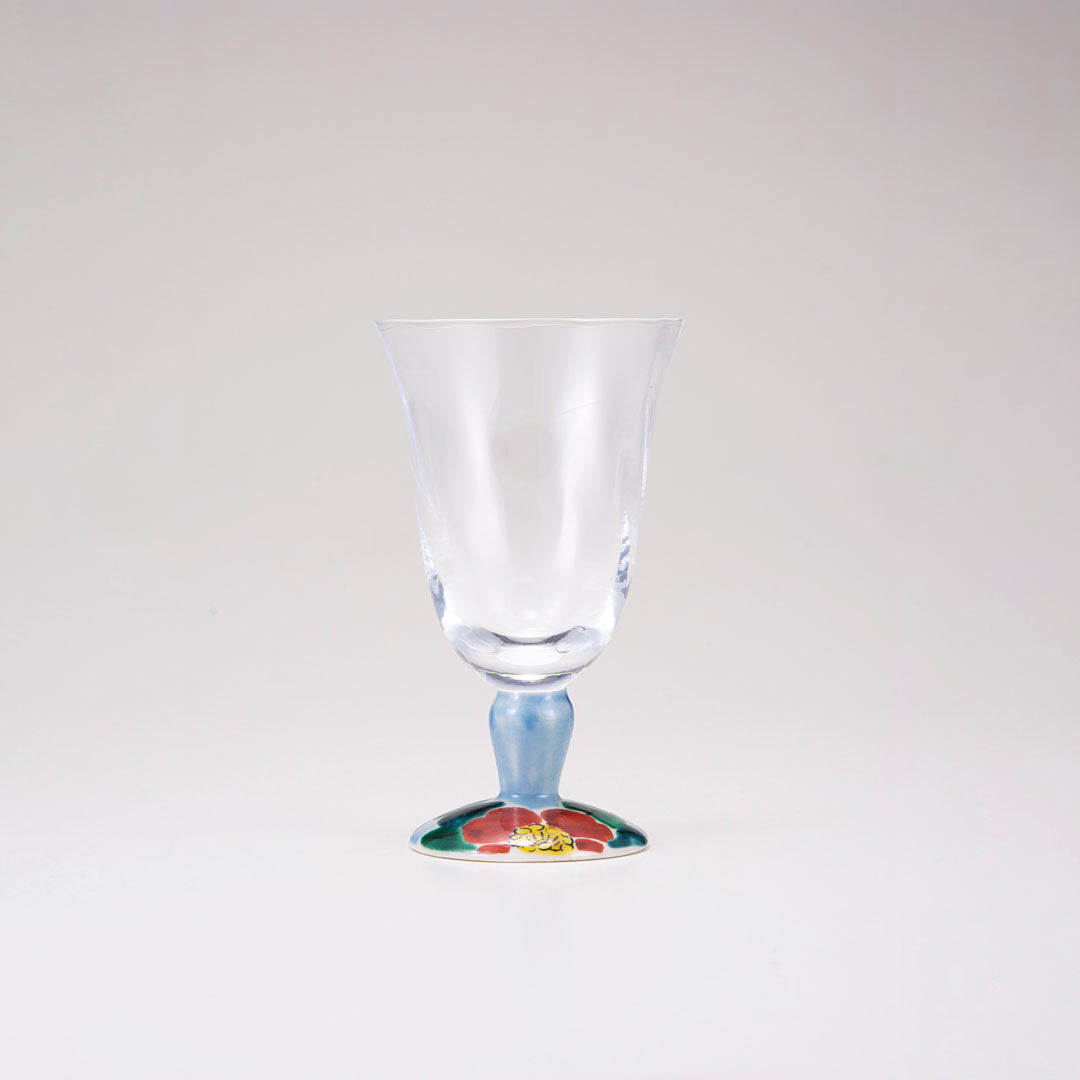 Glass / Blue Camellia Sasanqua / Tulip