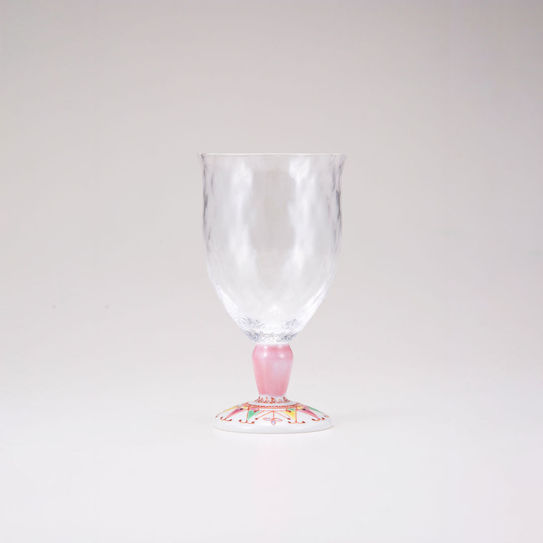 Kutani Japones Glass / Flower Broid / Plaid