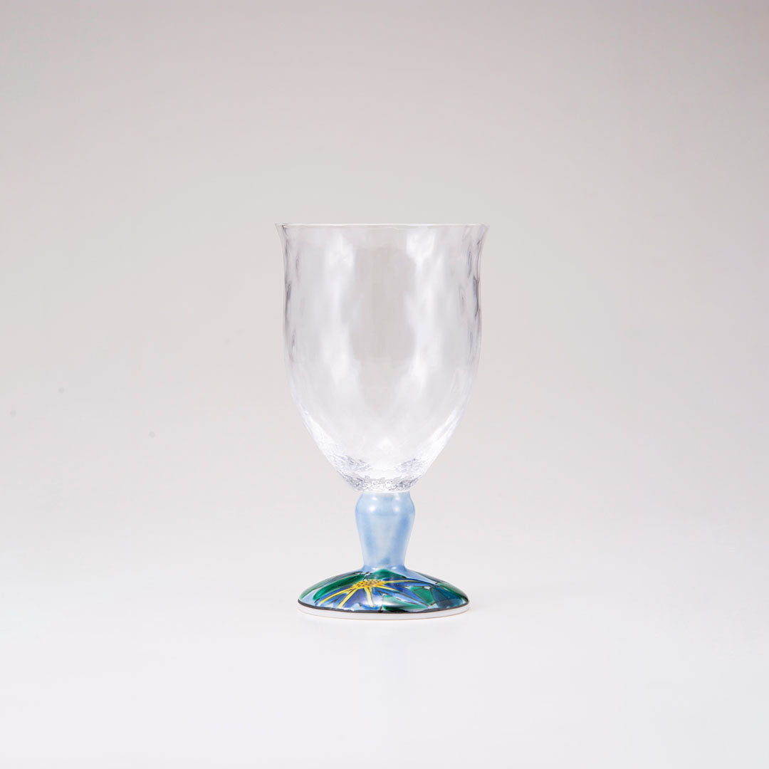 Glass / Blue Clematis / Plaid