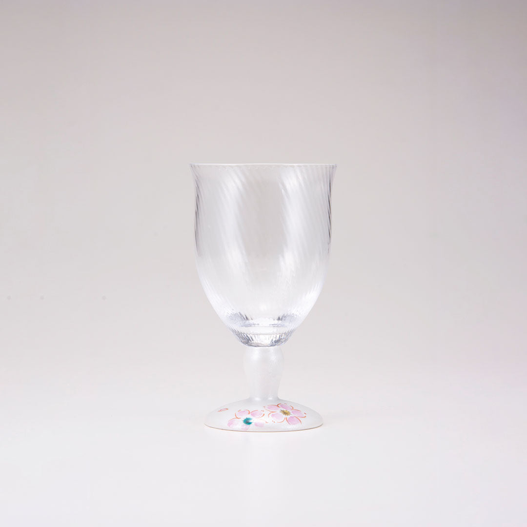 Glass / Silver Cherry Blossom / Diagonal