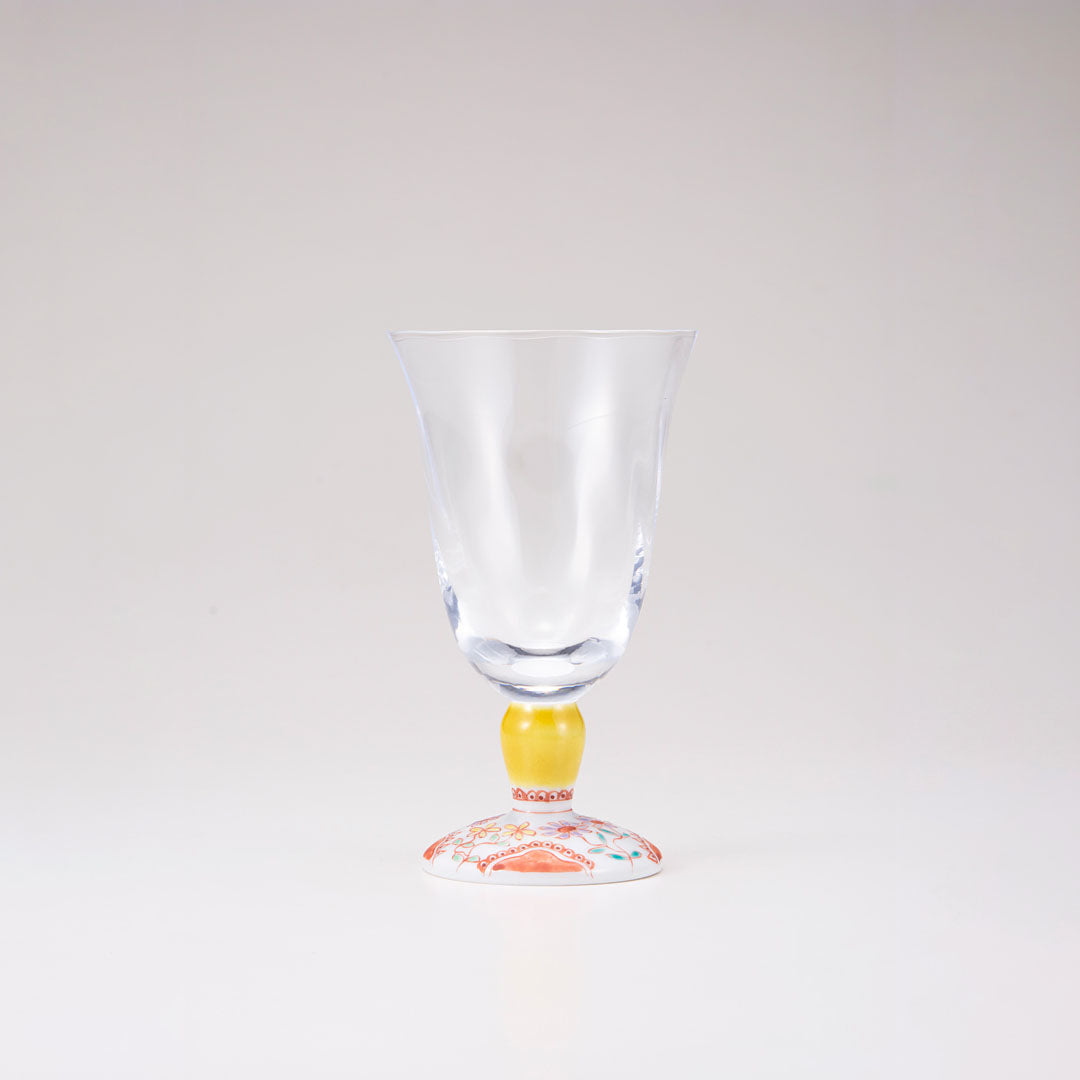 Kutani Japones Glass / Flower / Tulip