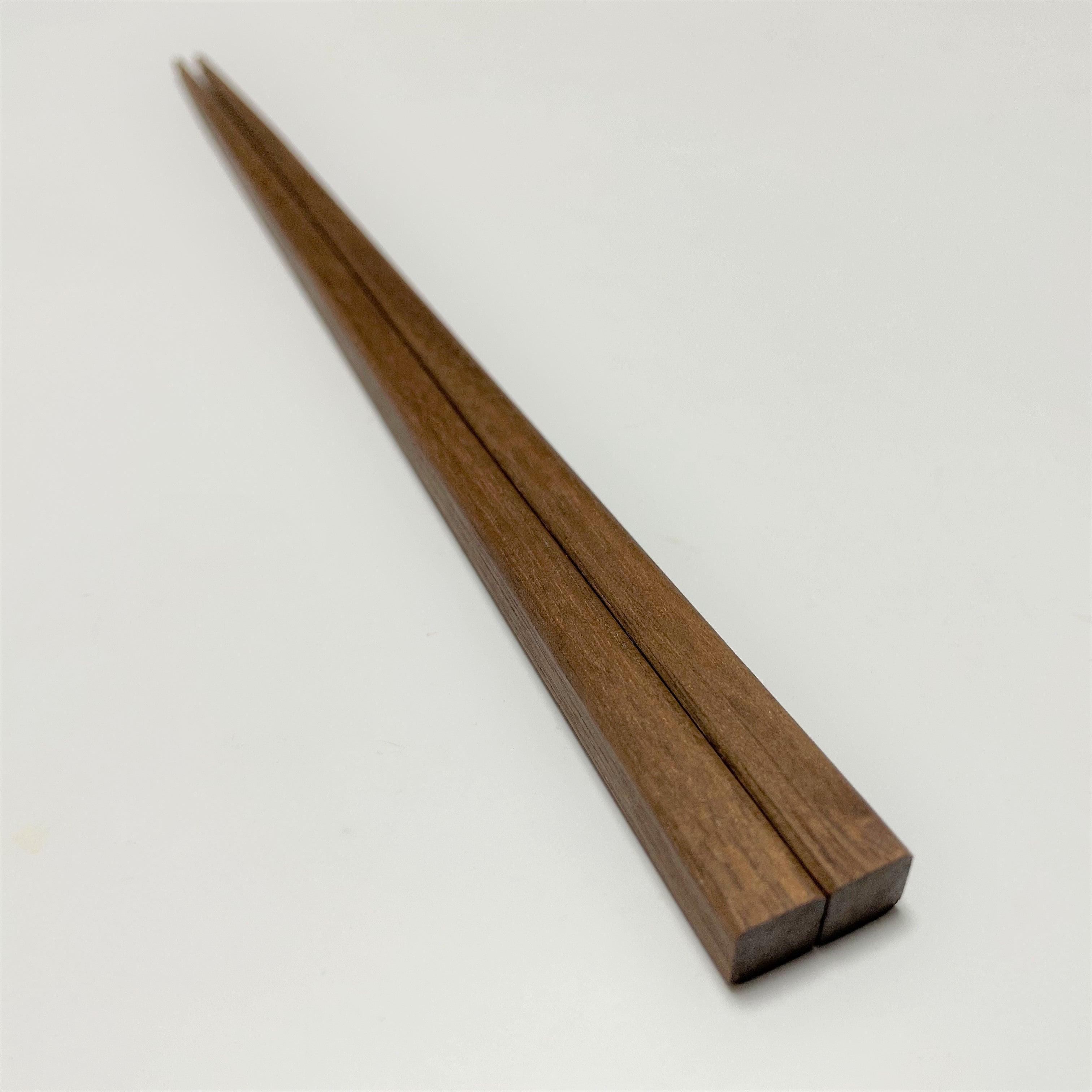 Walnut Wood Chopsticks / Tetragonal (4-sided) / 23cm
