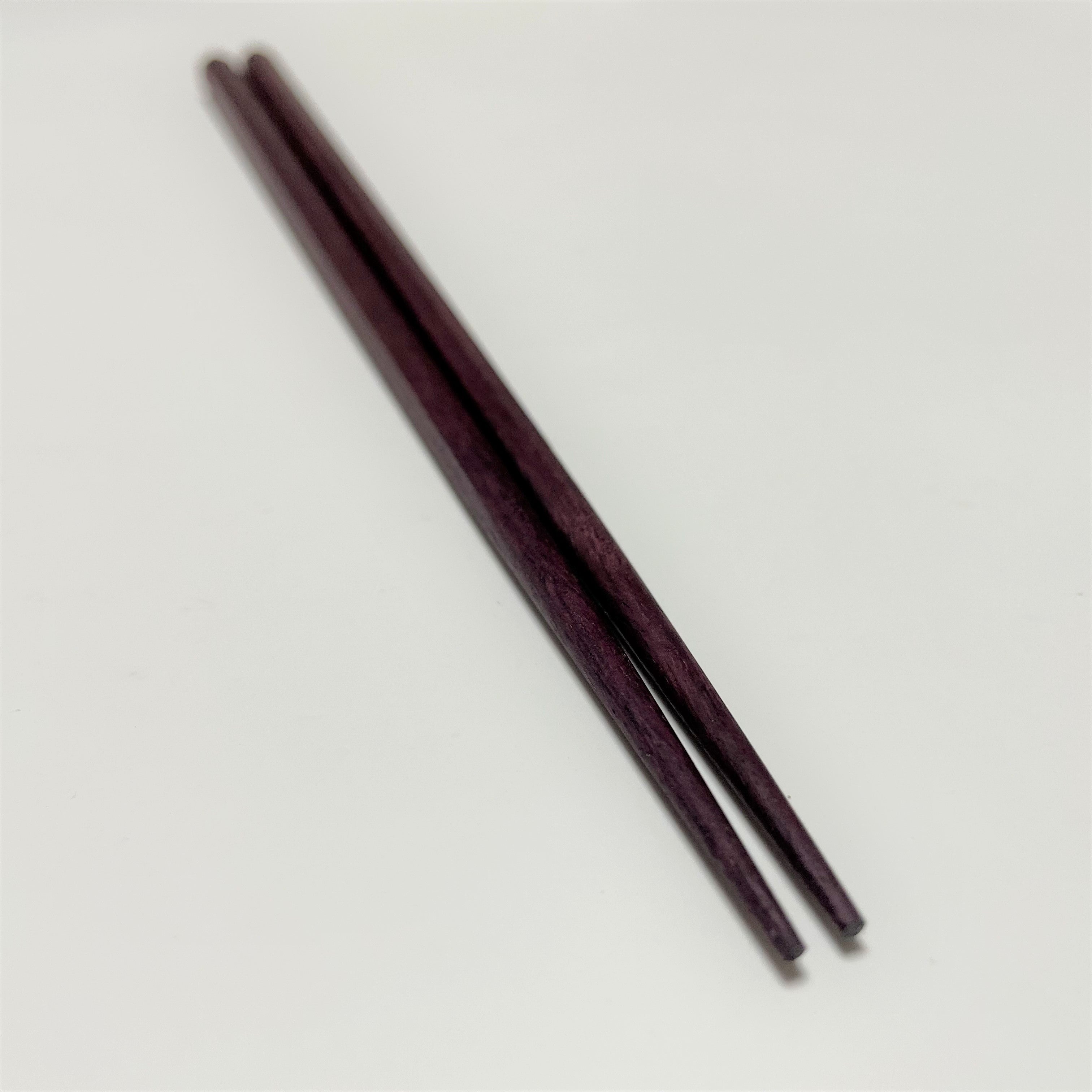 Purpleheart Wood Chopsticks / Heptagonal (7-sided) / 23cm
