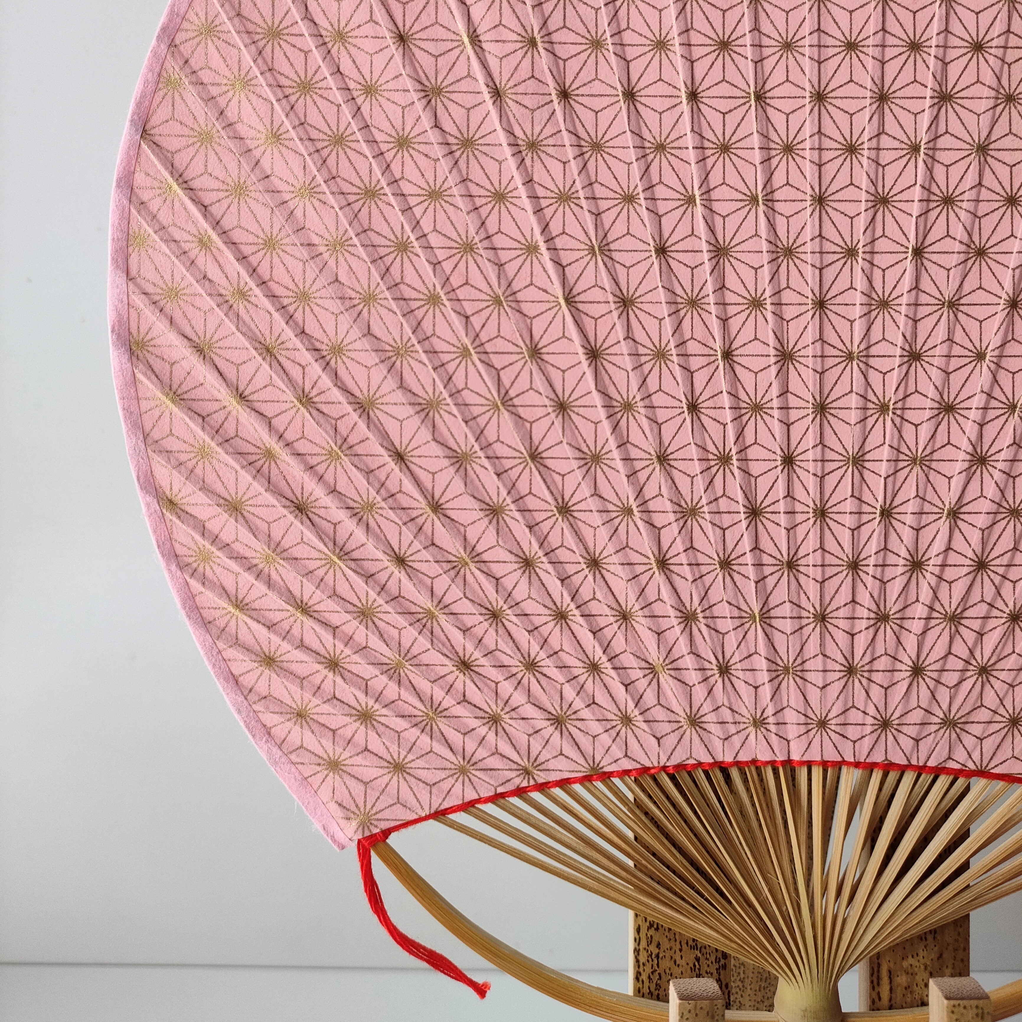 Fan / Asanoha (Hemp Leaf) / Round / Medium