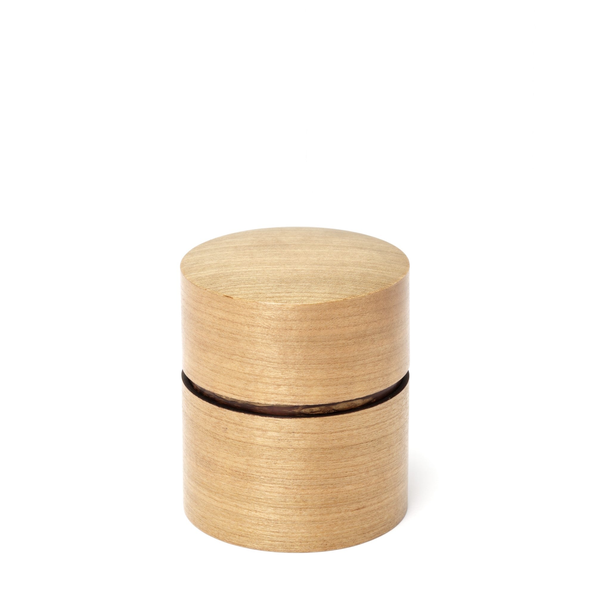 Caddy à thé en bois / fleur de cerisier / plat