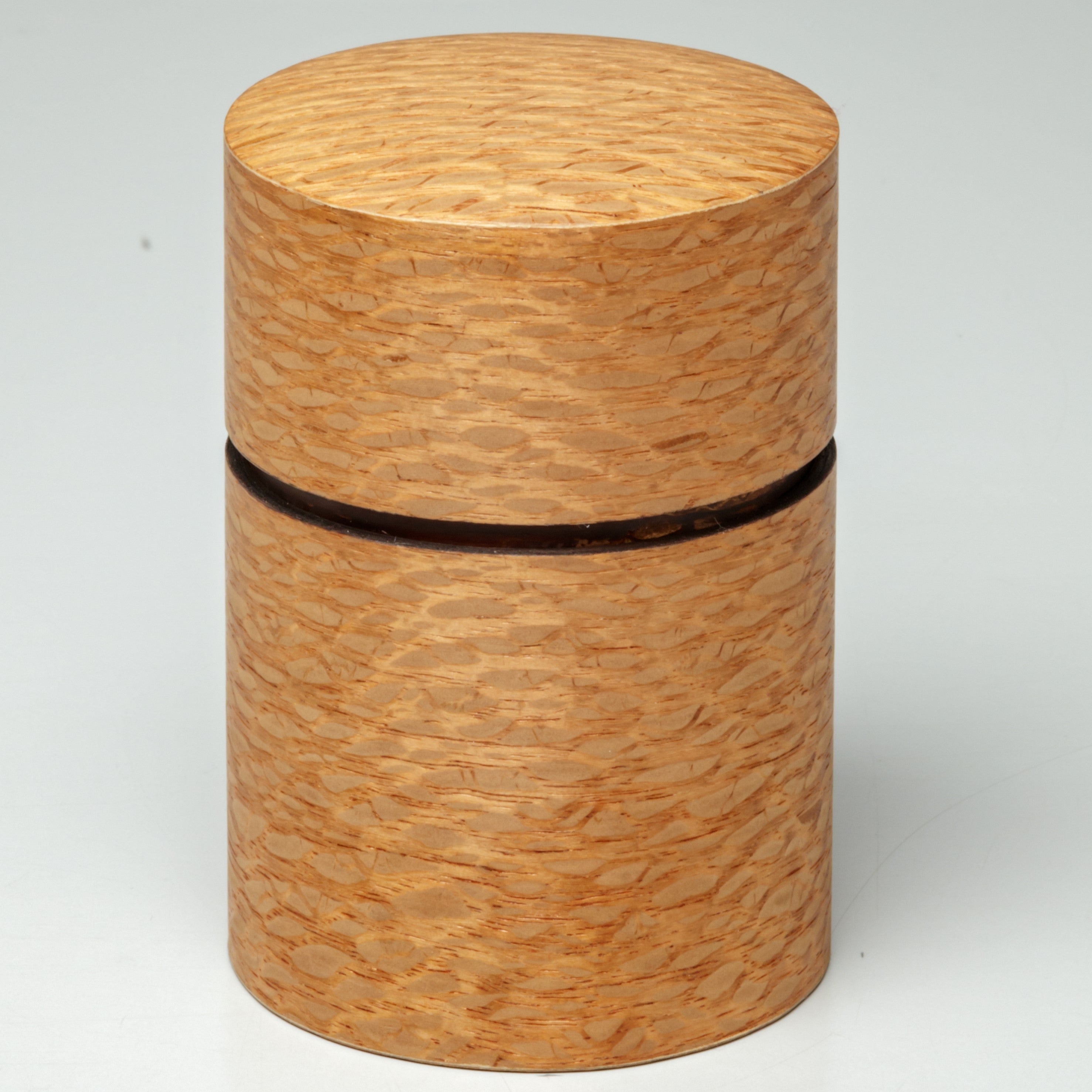Caddy à thé en bois / chêne soyeux / grand