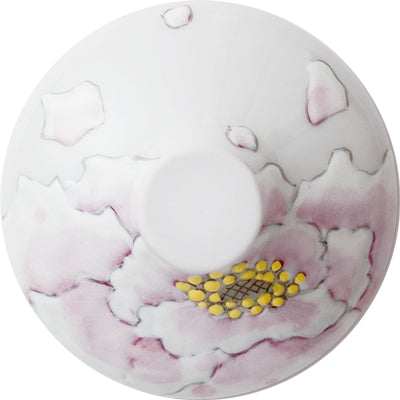 Verre japonais kutani / pivoine / plaid