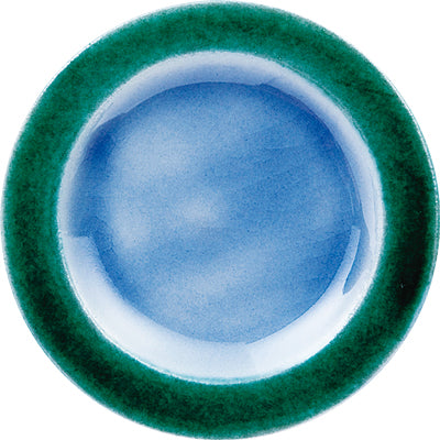 Kutani Japanese Shot Glass / Blue Clematis