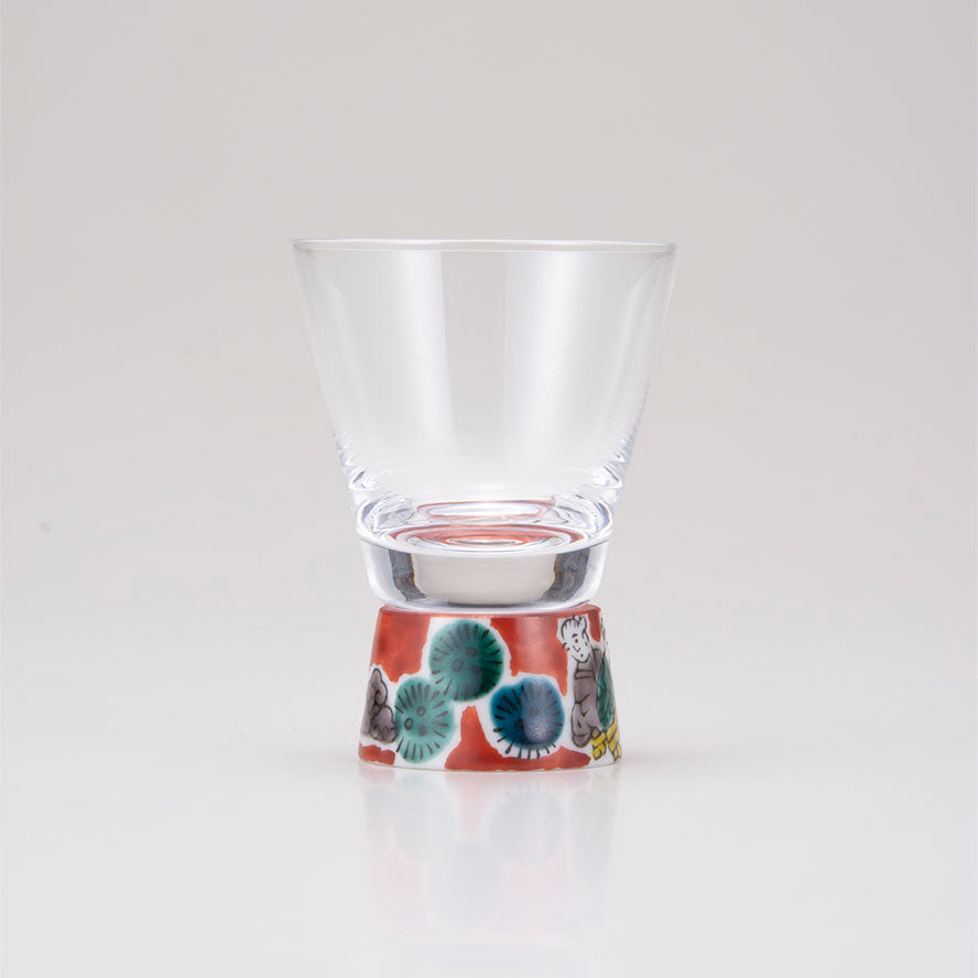 Kutani Japanese Shot Glass / Mokubei