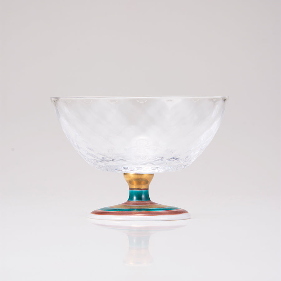 Dessert Glass / Red Spinning Top / Plaid