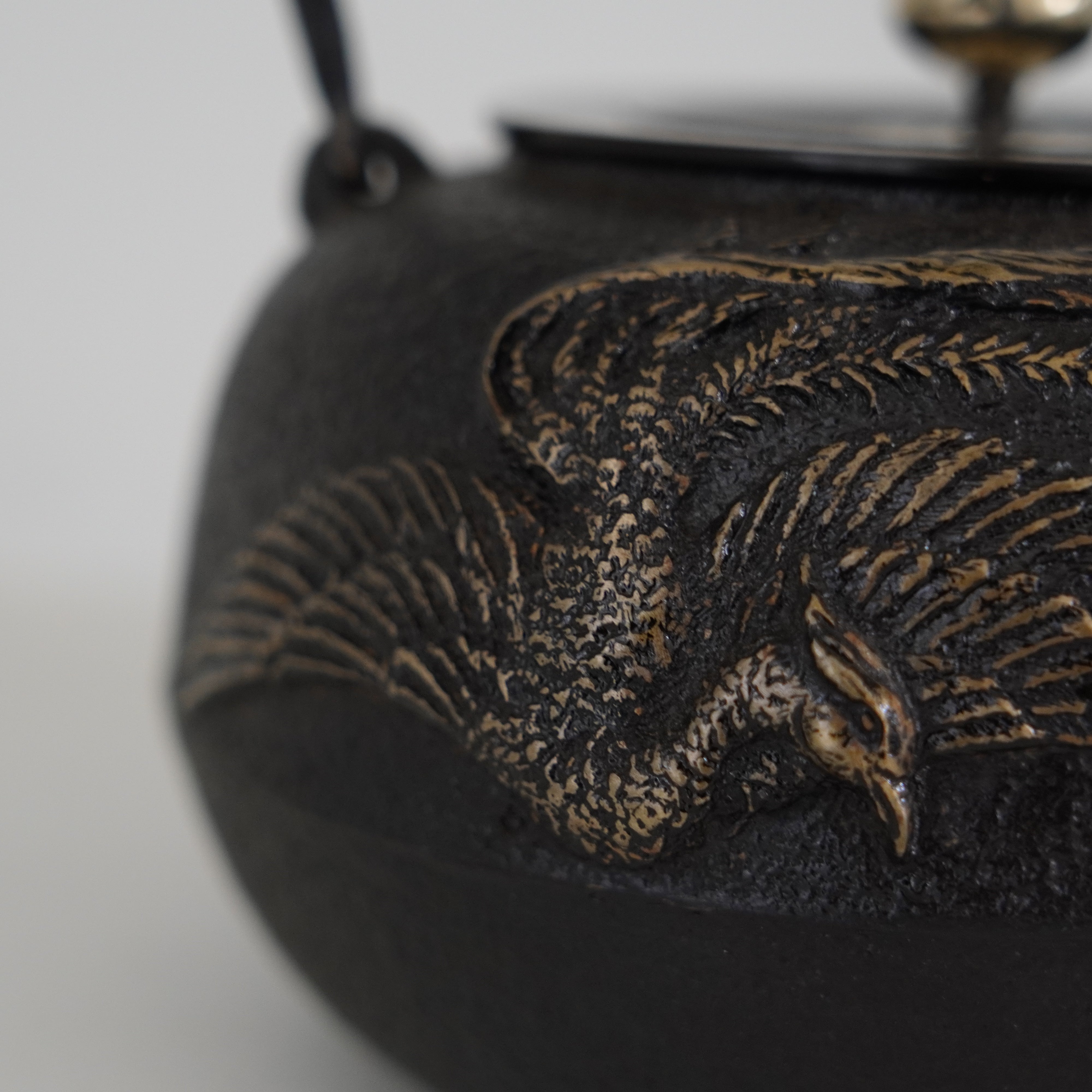Iron Kettle / Phoenix / Flat Round Shape