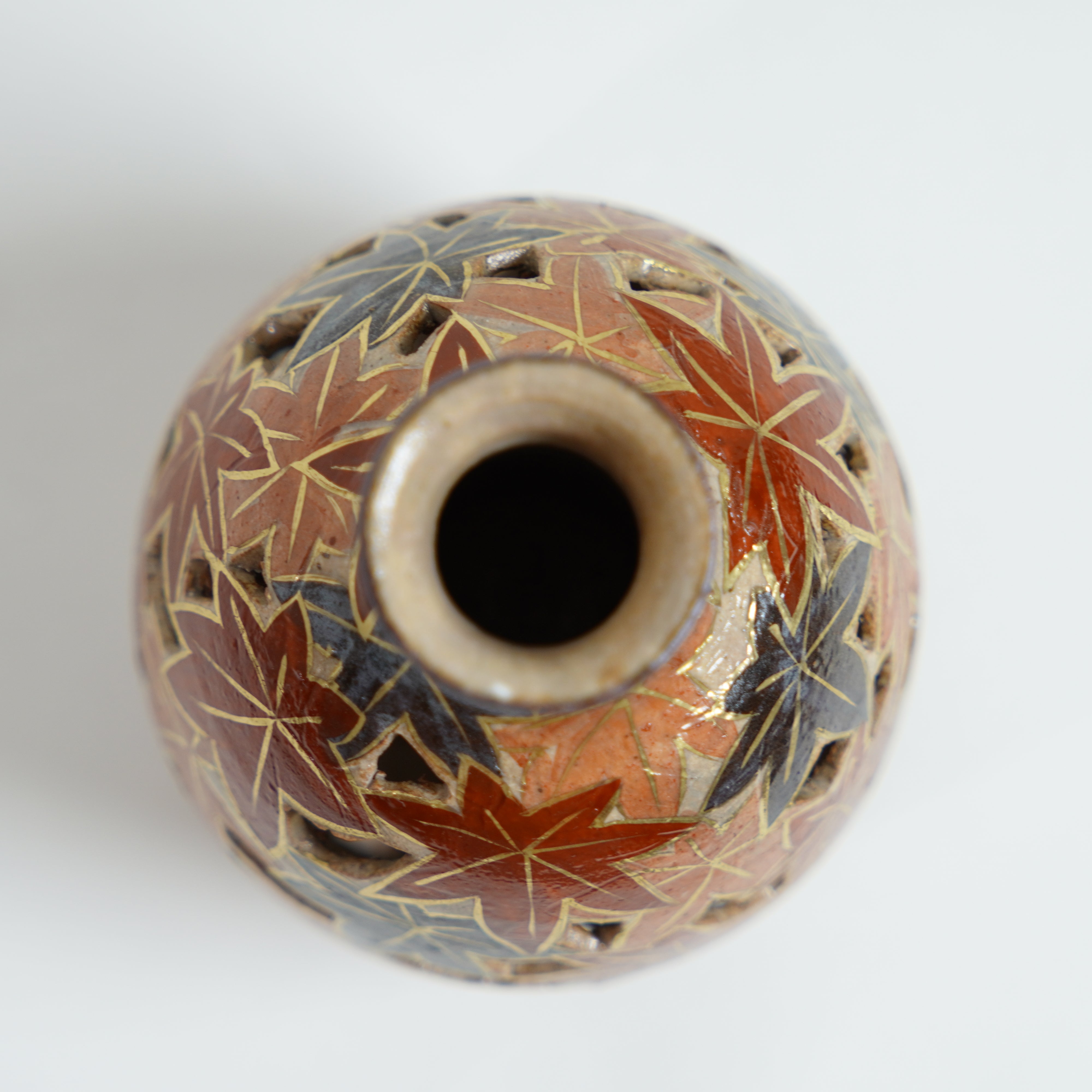 Openwork Single Flower Vase / Herbstblätter
