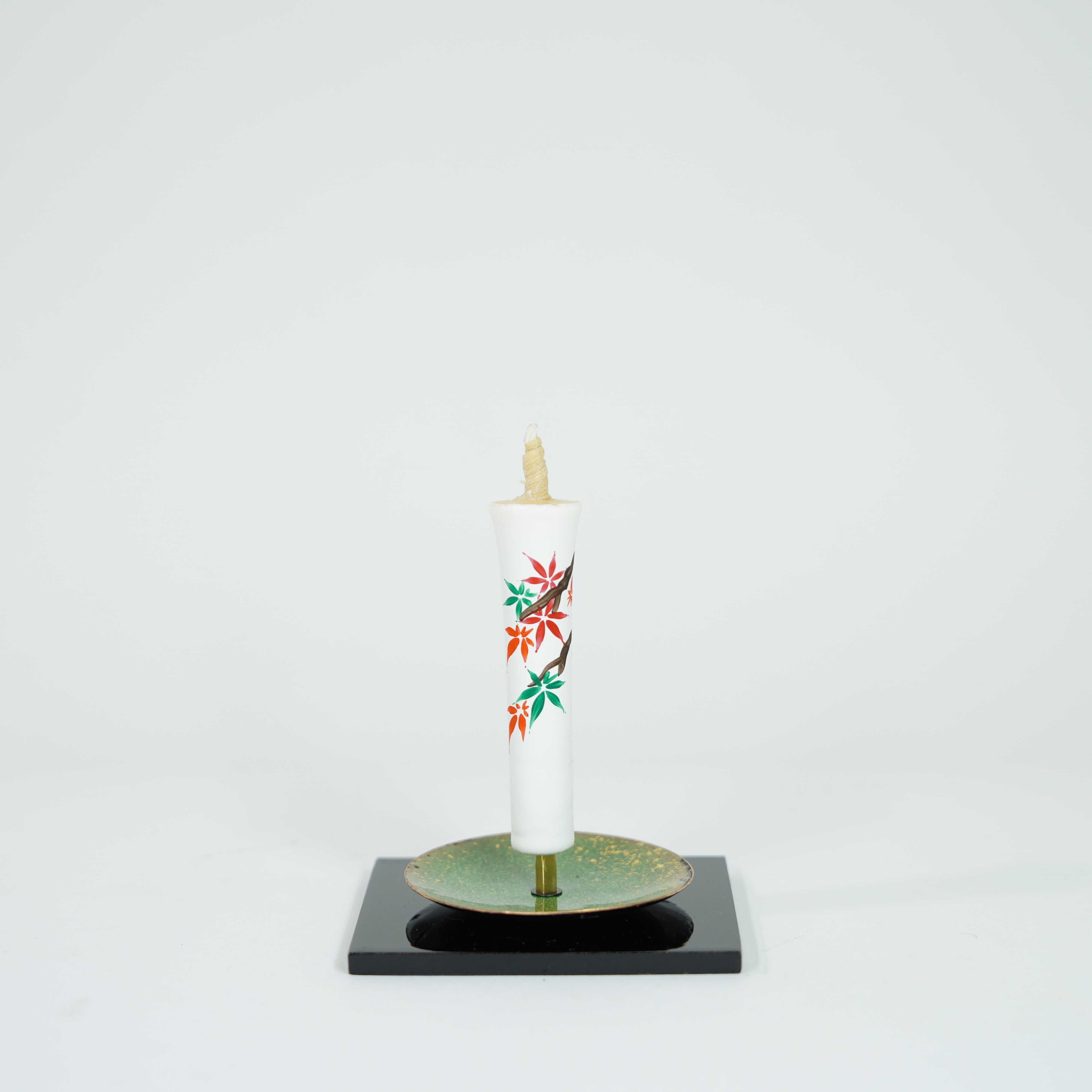 Hand-painted Candles / Autumn Leaves (Momiji) / 2pcs