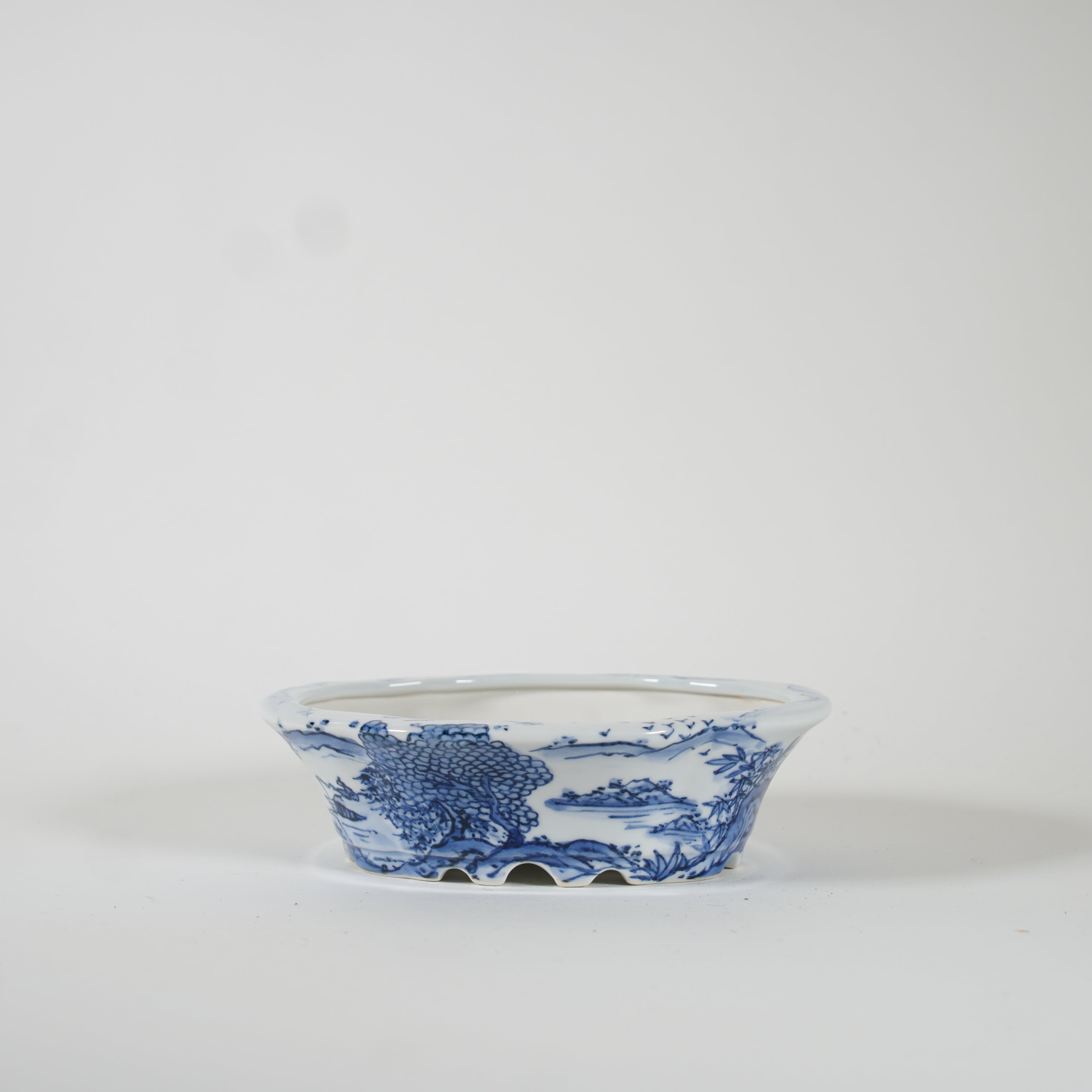 蓝色蓝色的景观绘画