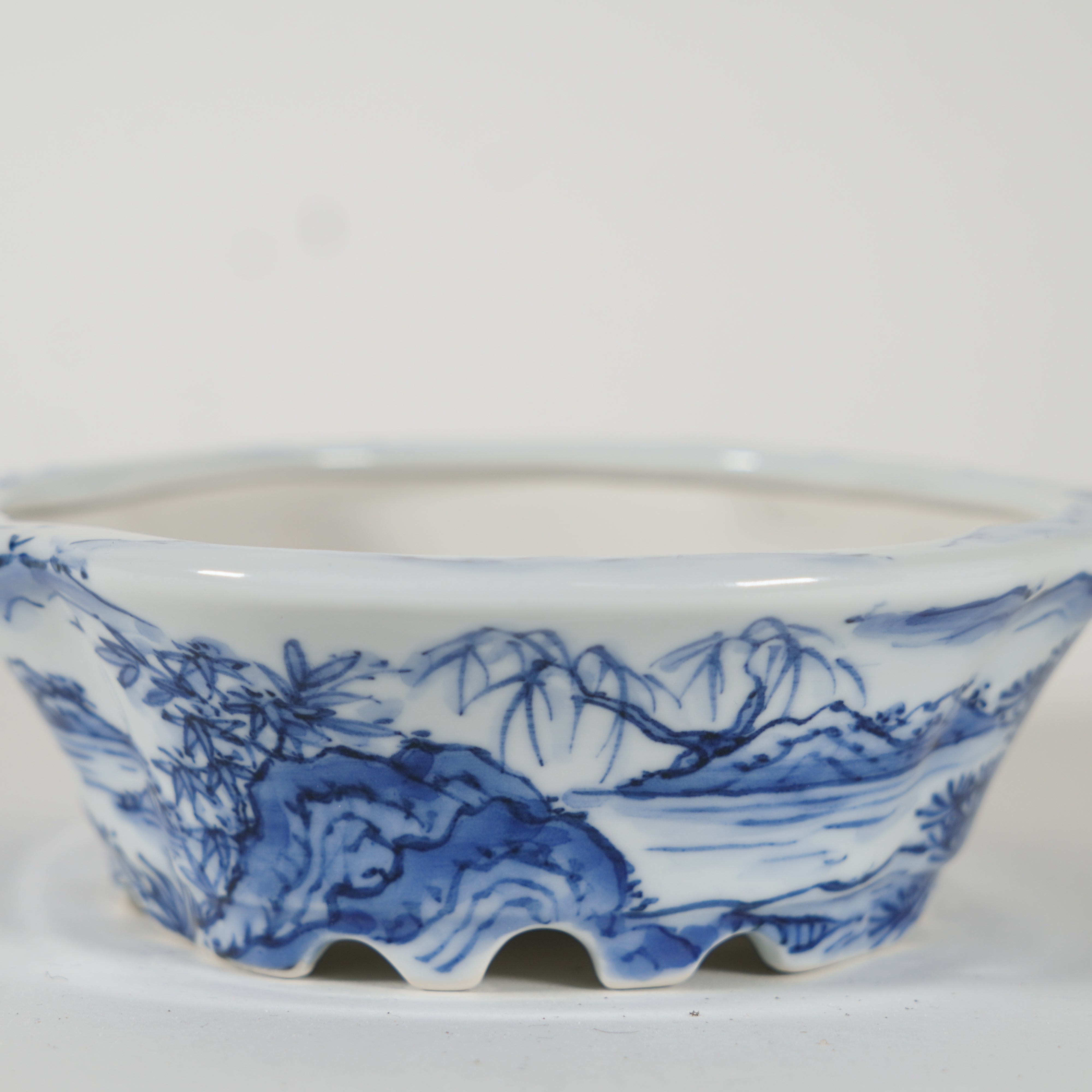 蓝色蓝色的景观绘画