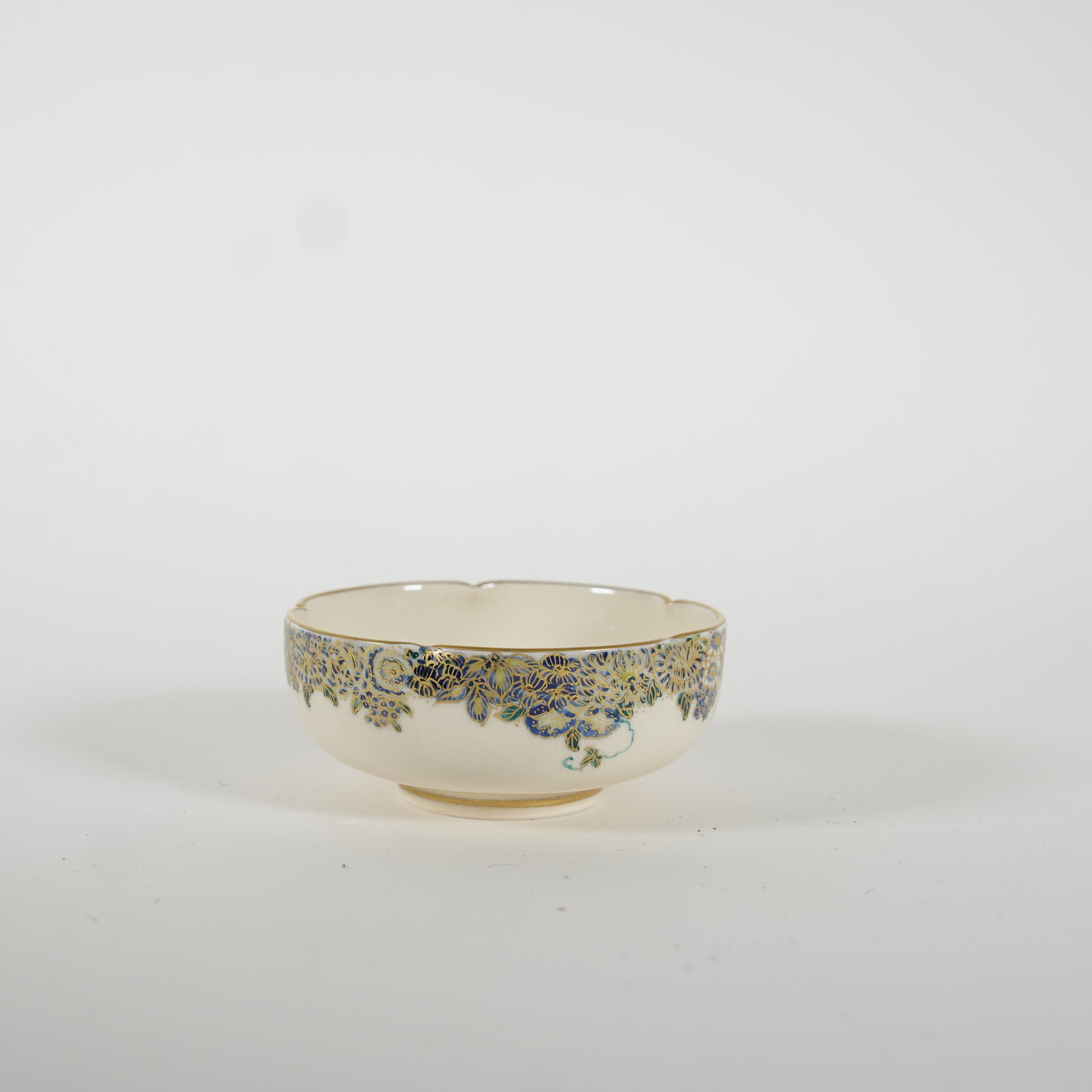 Small Bowl / Blue Flower & Sudare