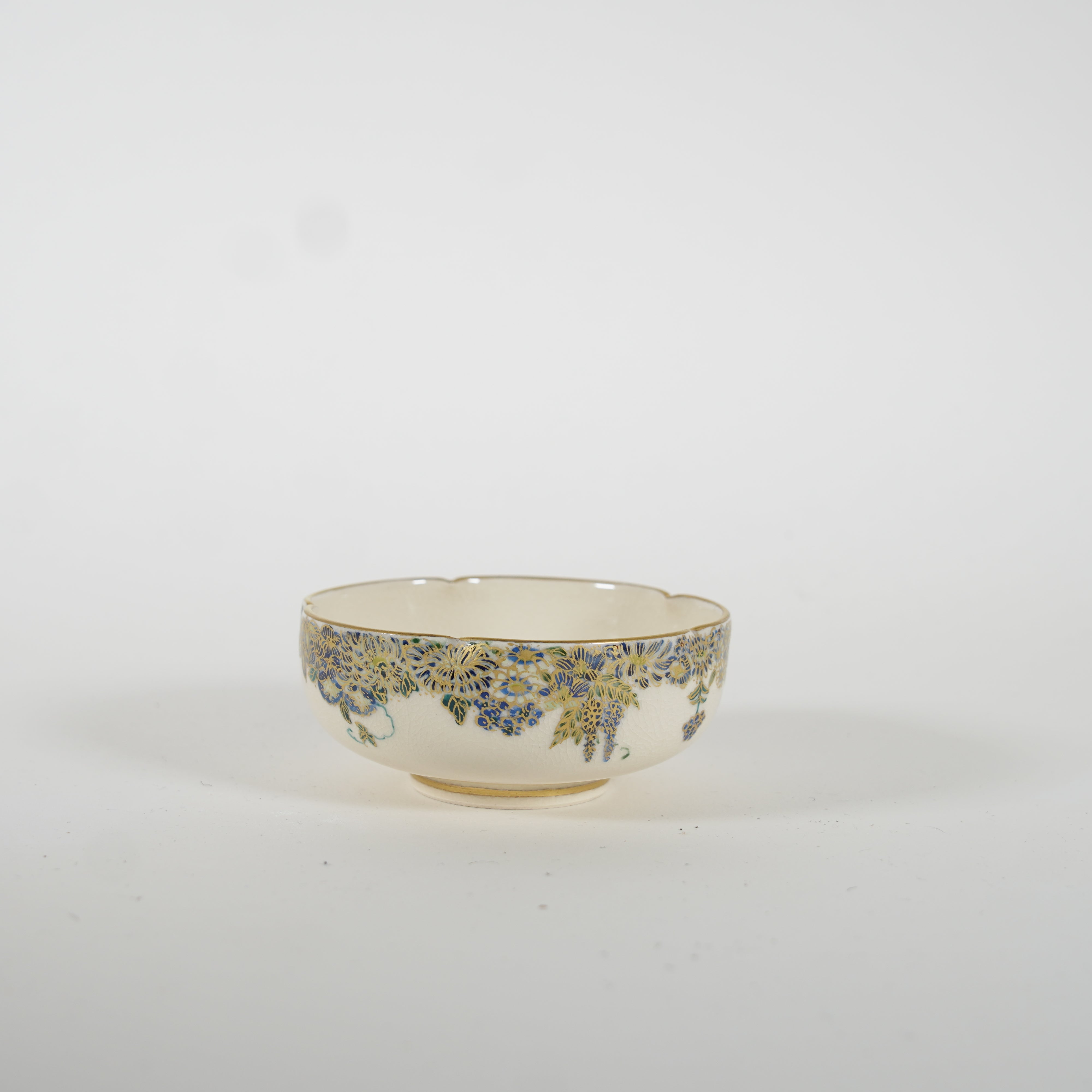 Small Bowl / Blue Flower & Sudare