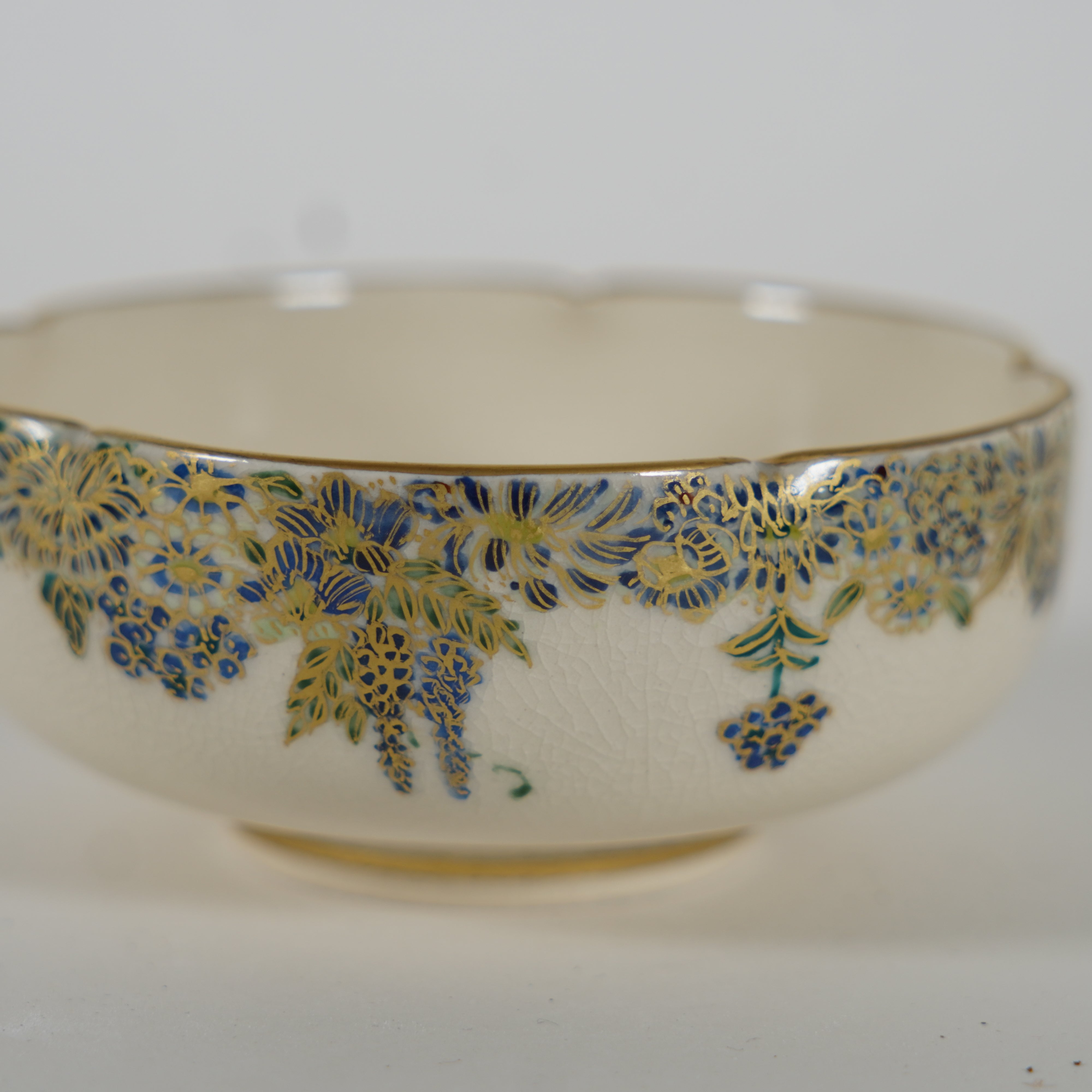 Small Bowl / Blue Flower & Sudare